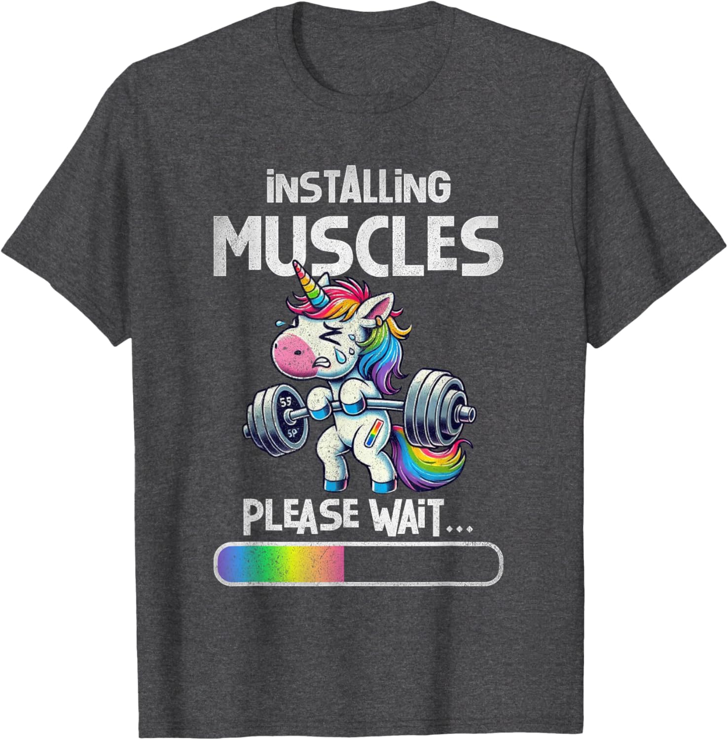 Funny Unicorn Weightlifting T-Shirt for Gym Lovers and Fitness Fans - 8