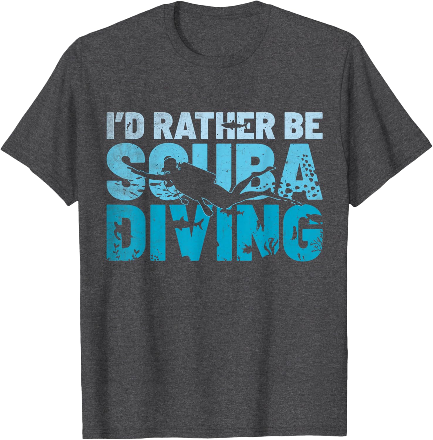 I'd Rather Be Scuba Diving T-Shirt for Ocean Instructors and Divers - 10