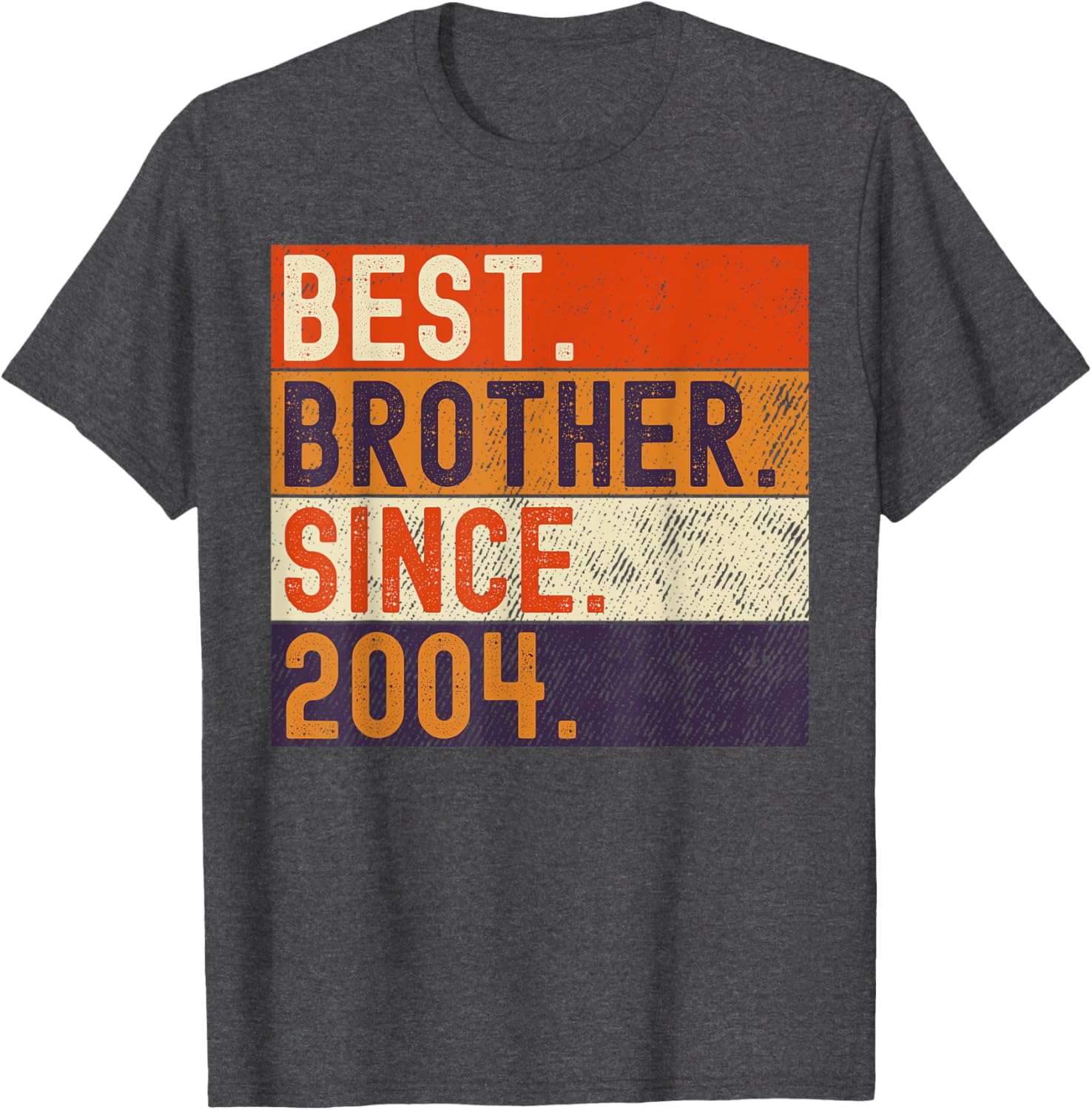 Vintage Best Brother Since 2004 Birthday T-Shirt for Family Celebrations - 12