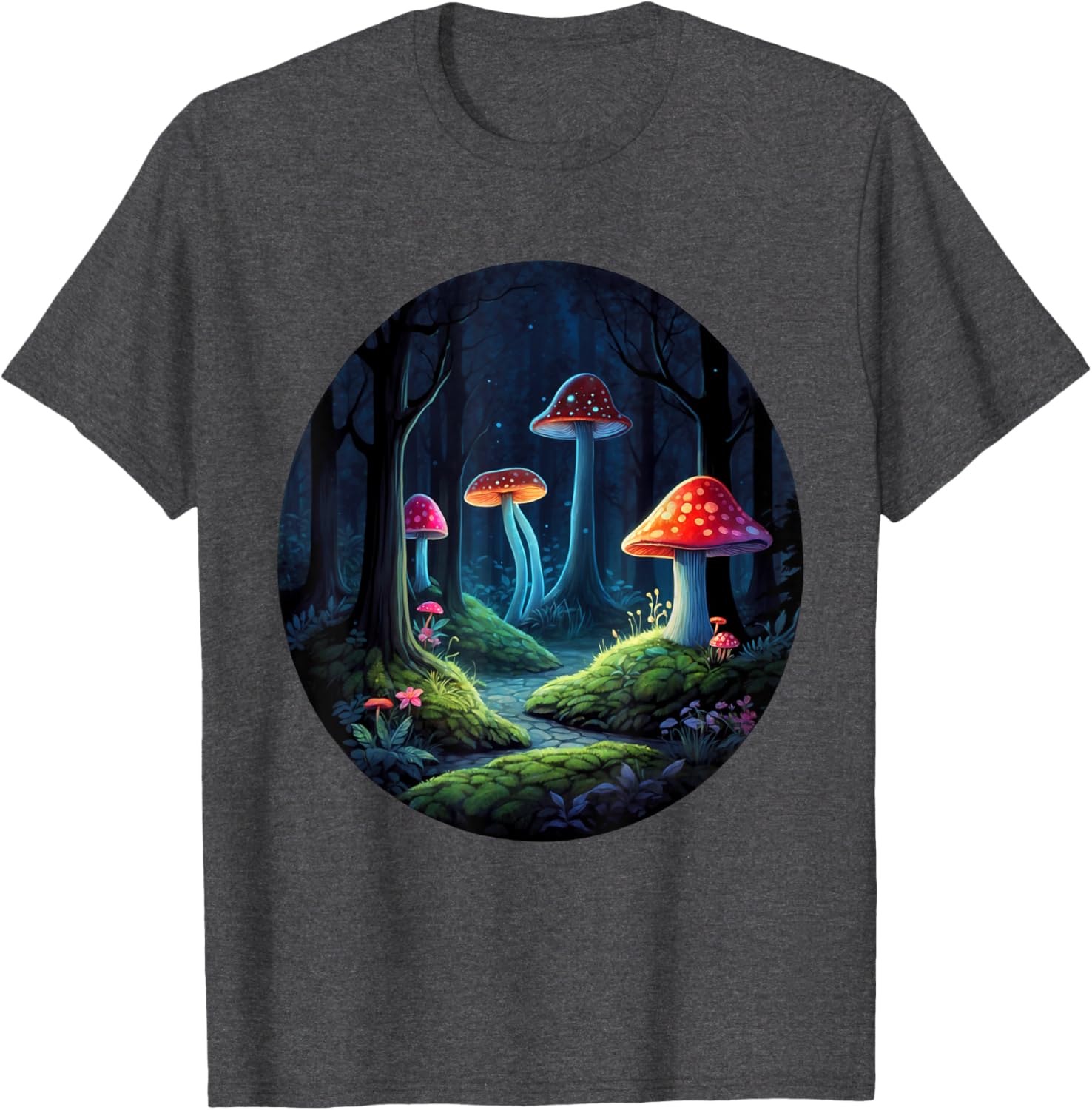 Magical Forest Mushrooms Kids T-Shirt | Whimsical Enchanting Design - 28