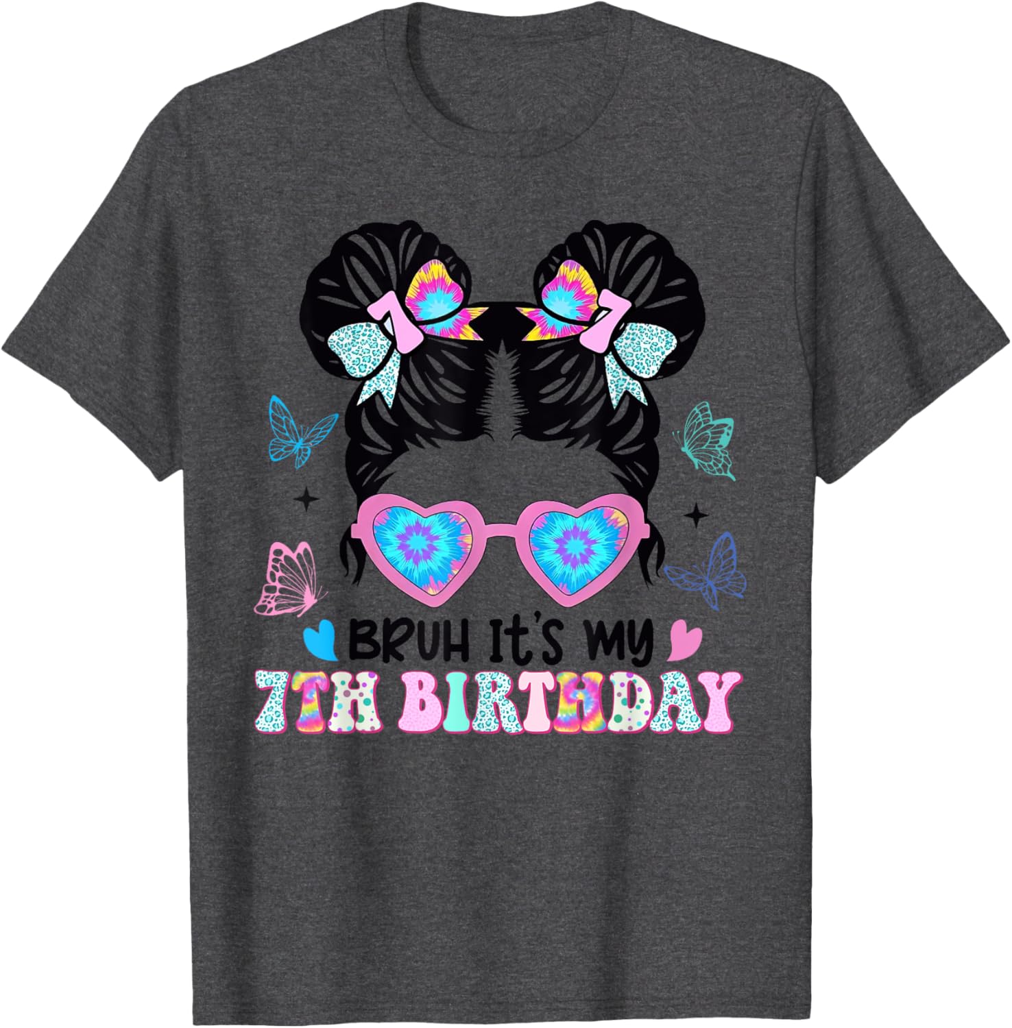 Retro 7th Birthday Girl T-Shirt for Fun Celebrations and Style - 16