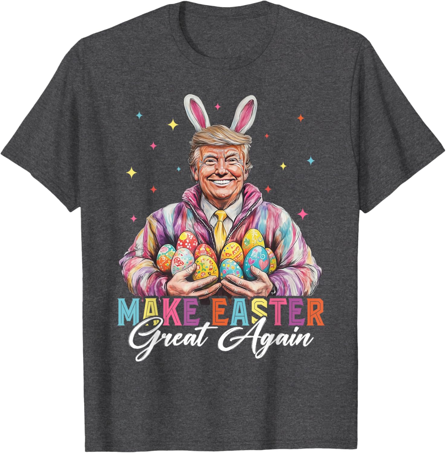 Funny Trump Easter Bunny Hunt T-Shirt for Holiday Fun and Celebration - 10