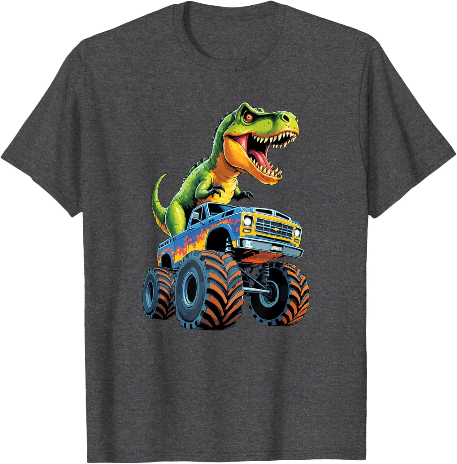 Monster Truck Dinosaur Birthday Party T-Shirt for Boys - Fun & Exciting! - 2