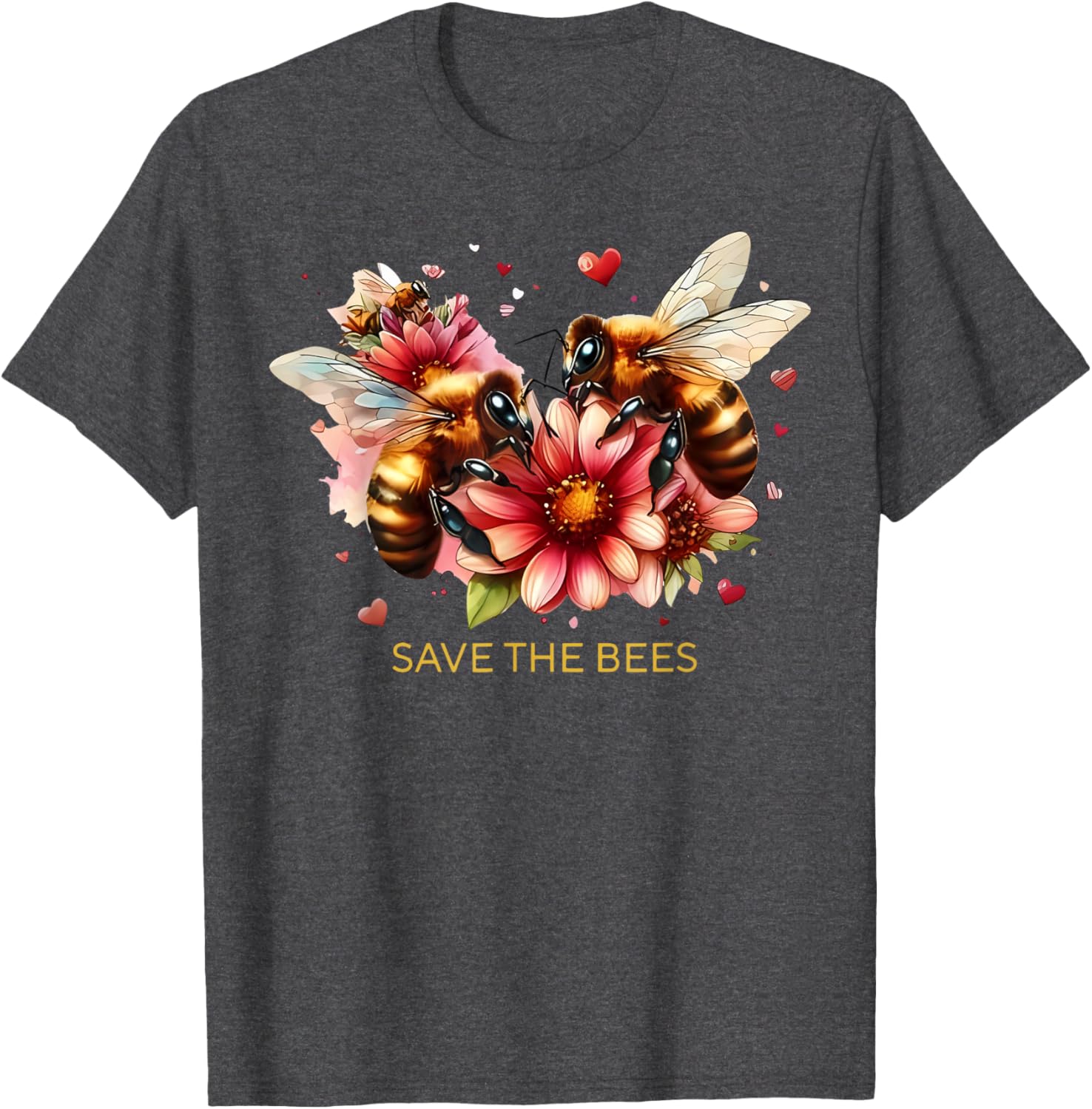 Save Our Bees Pollinator Gardening T-Shirt for Environmental Advocates - 1