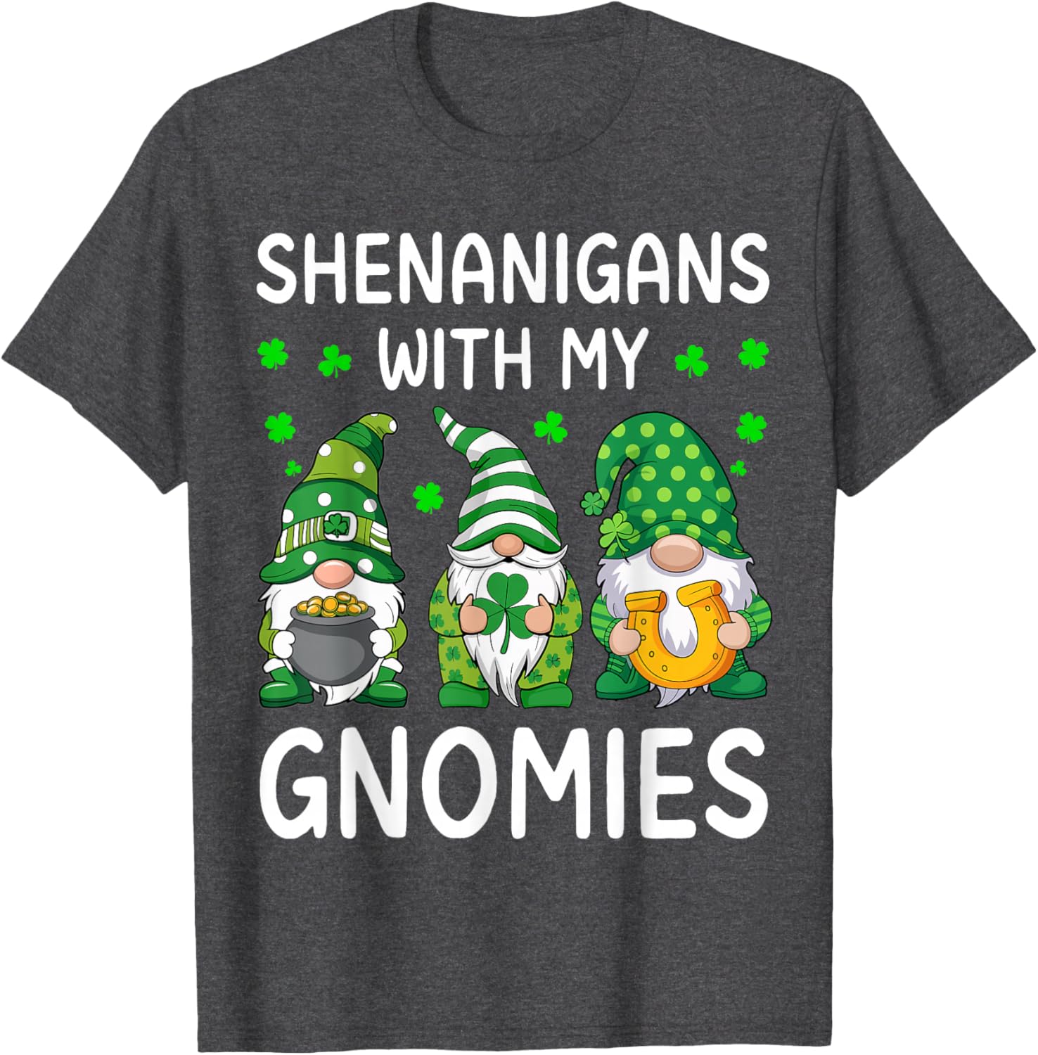 Shenanigans With My Gnomies St Patricks Day Gnome T-Shirt for Fun Celebrations - 5