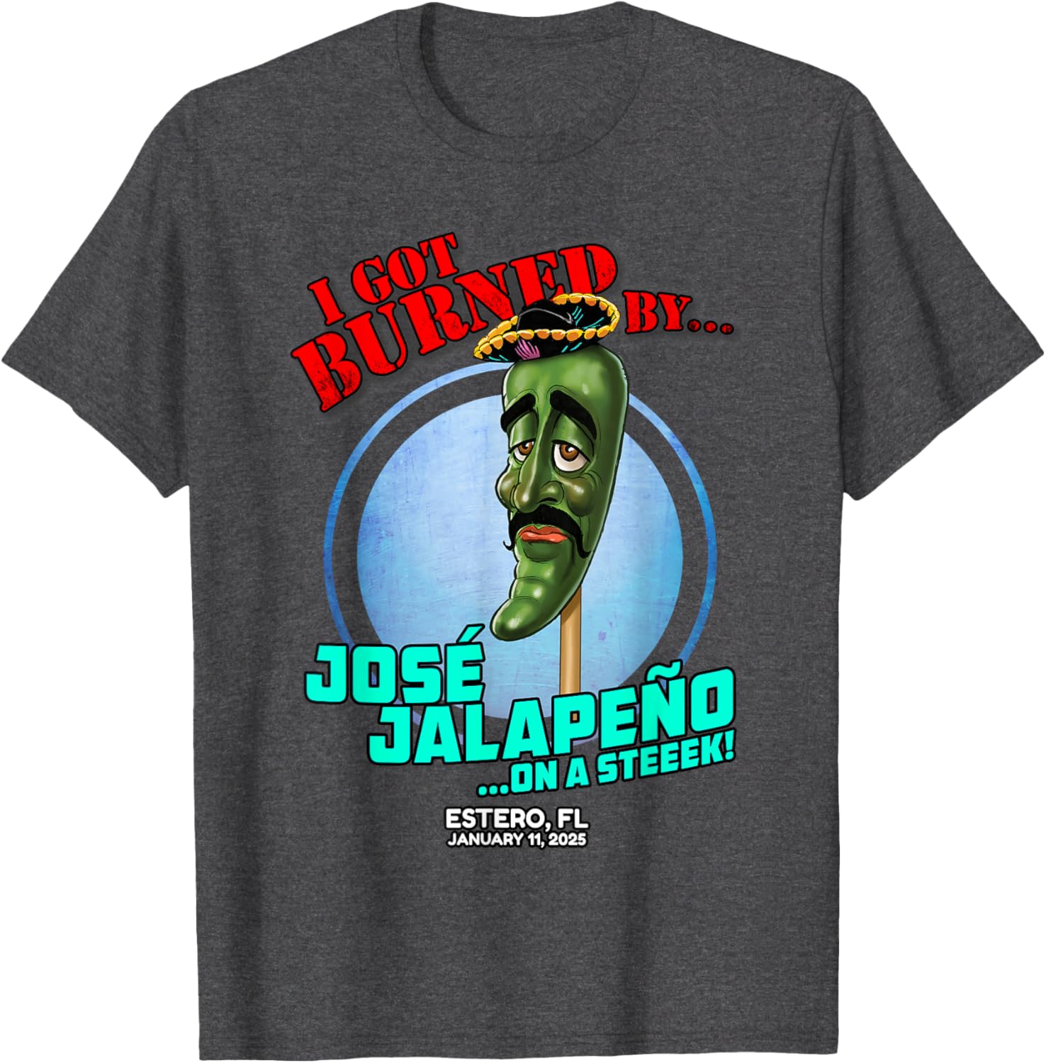 Jose Jalapeno On A Stick T-Shirt for Fun in Estero FL 2025 - 5
