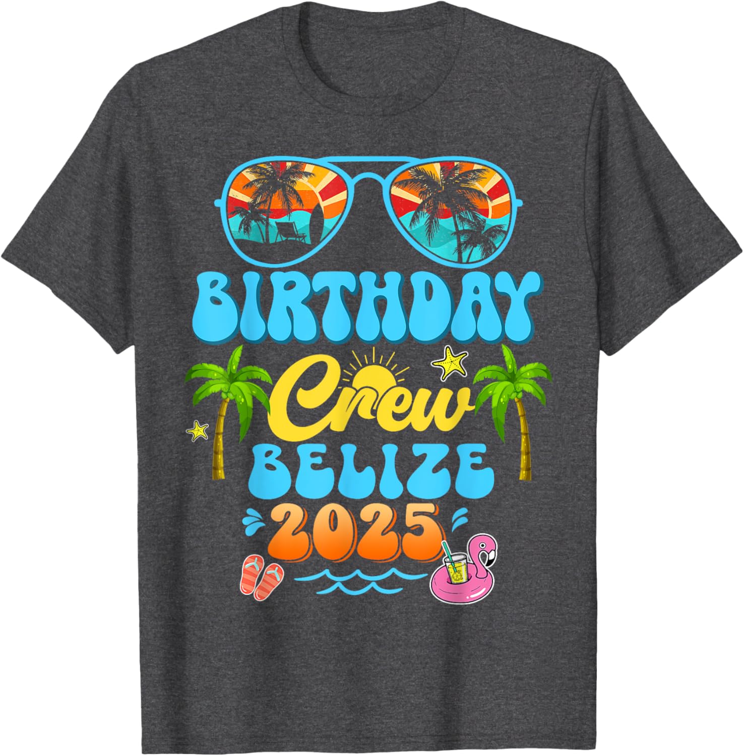 Belize Birthday Crew Summer Vacation Cruise T-Shirt for Fun Group Trips - 3
