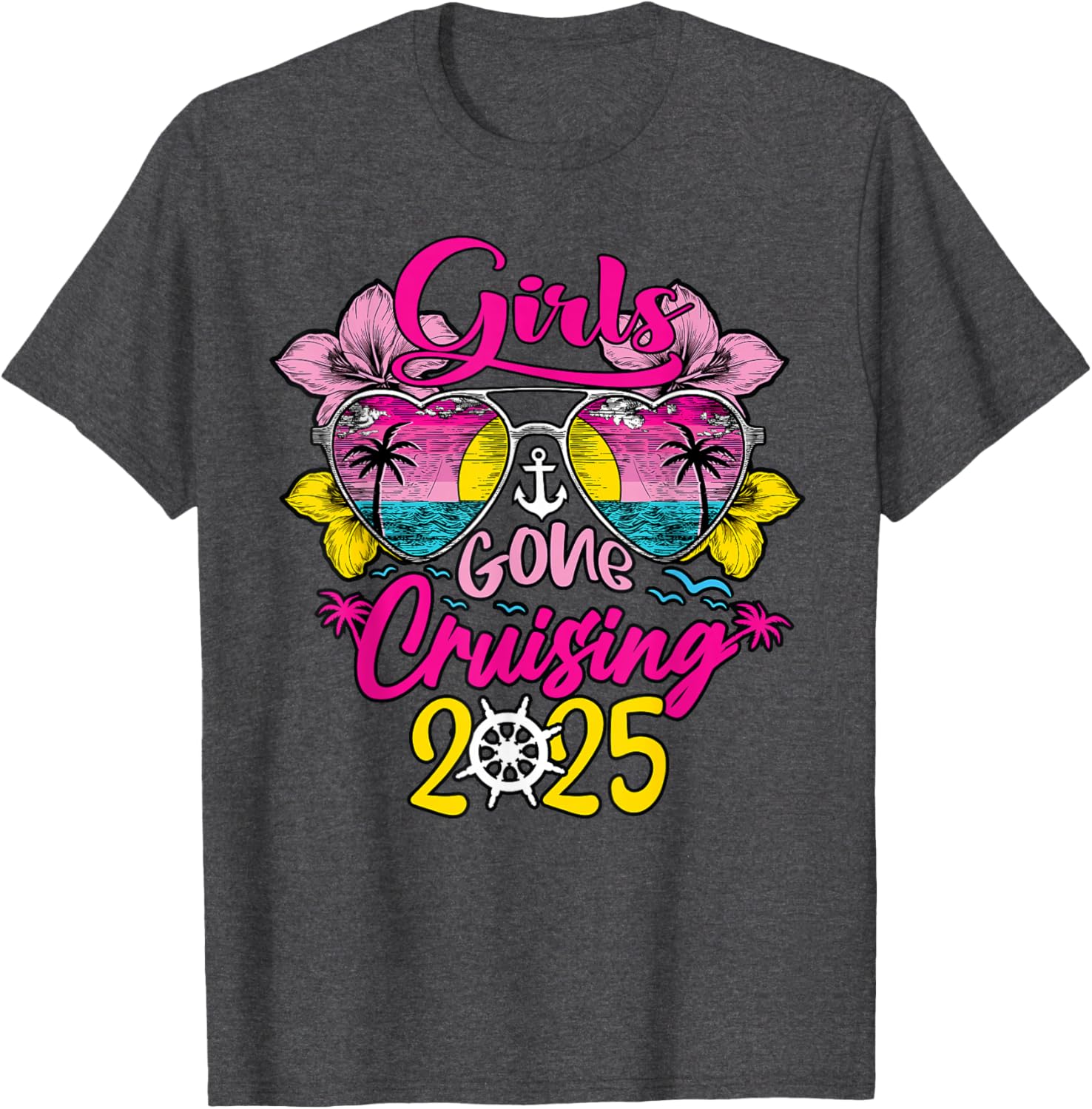 Girls Gone Cruising 2025 Funny Besties T-Shirt for Vacation Fun - 10