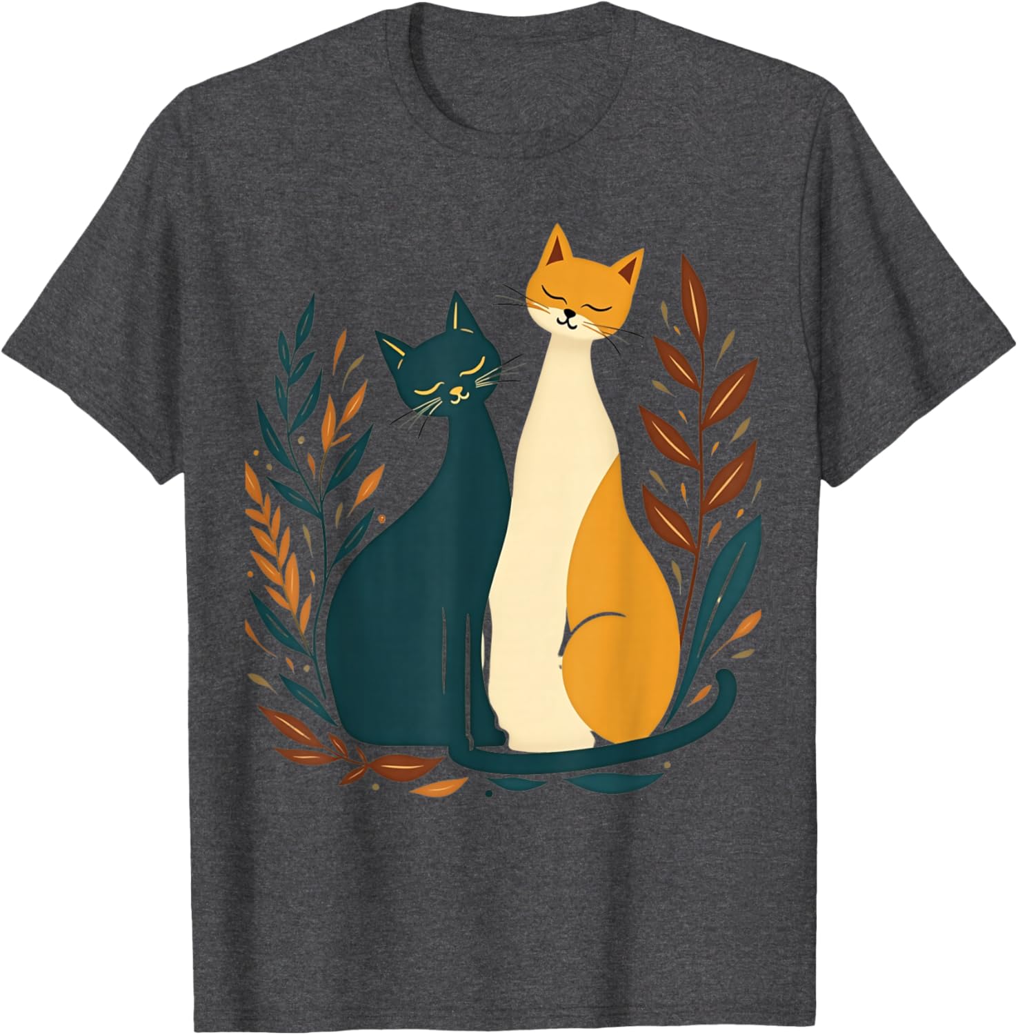 Vintage Mid-Century Modern Cat T-Shirt 50s 60s Retro Style Apparel - 16