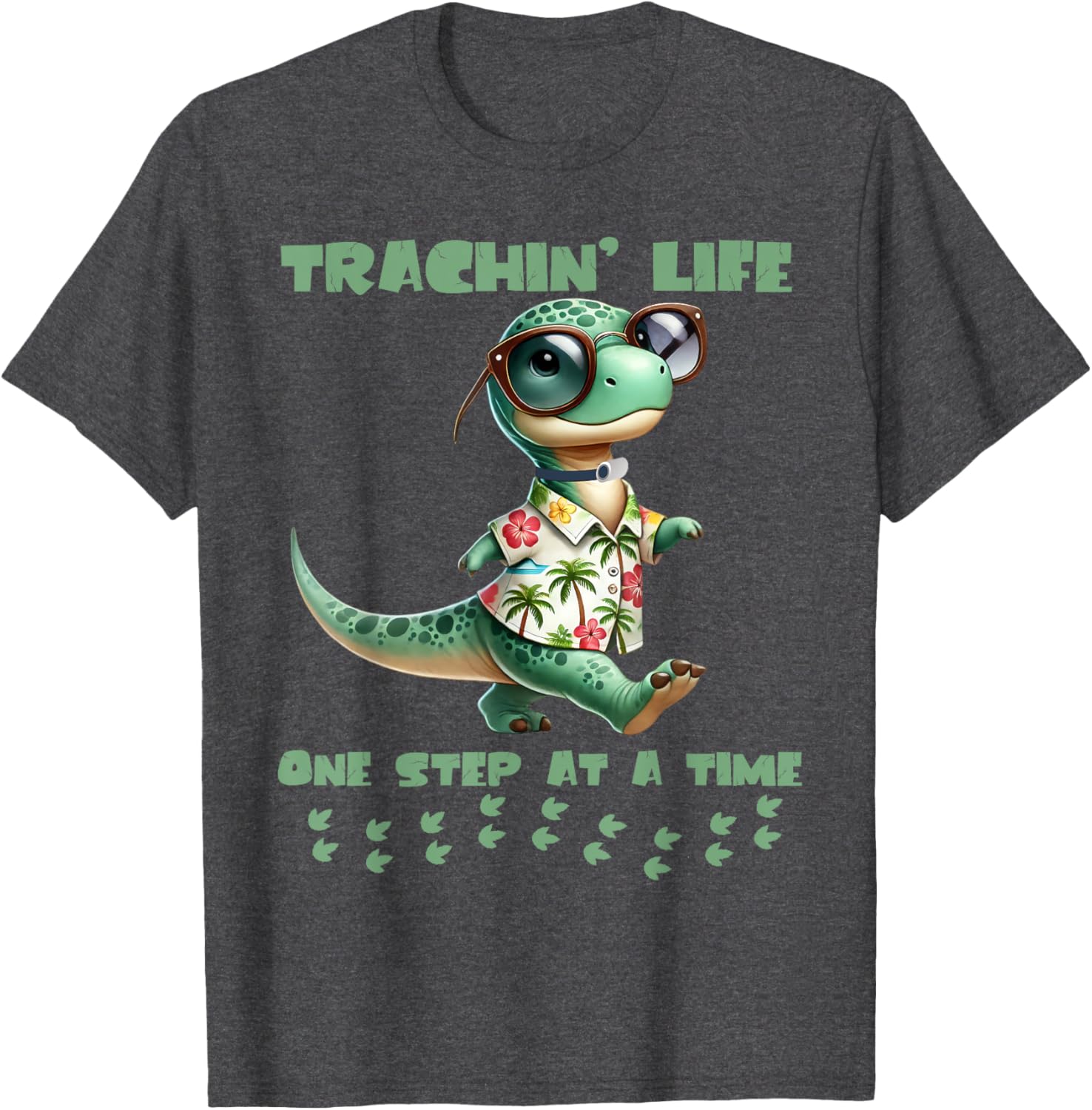 Trachin Life One Step at a Time Tracheostomy Awareness T-Shirt - 13