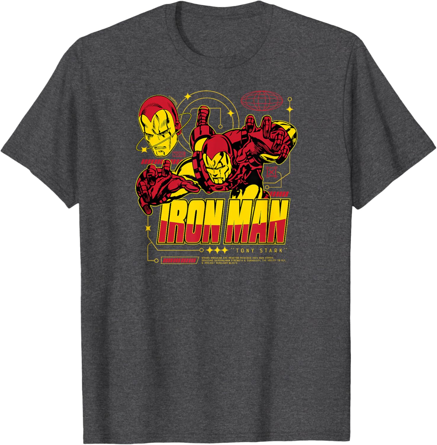 Iron Man Dark Digital T-Shirt for Superhero Fans - Stylish Comfort Wear - 8