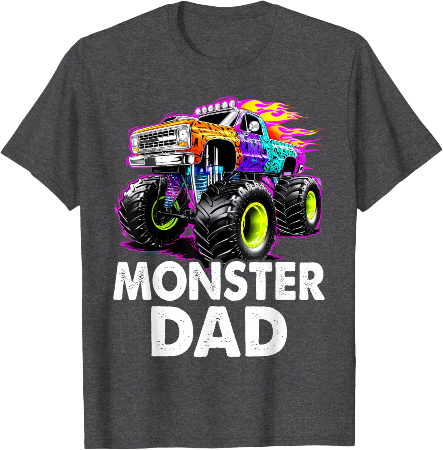Monster Dad T-Shirt for Monster Truck Lovers - Cool Graphic Tee - 6