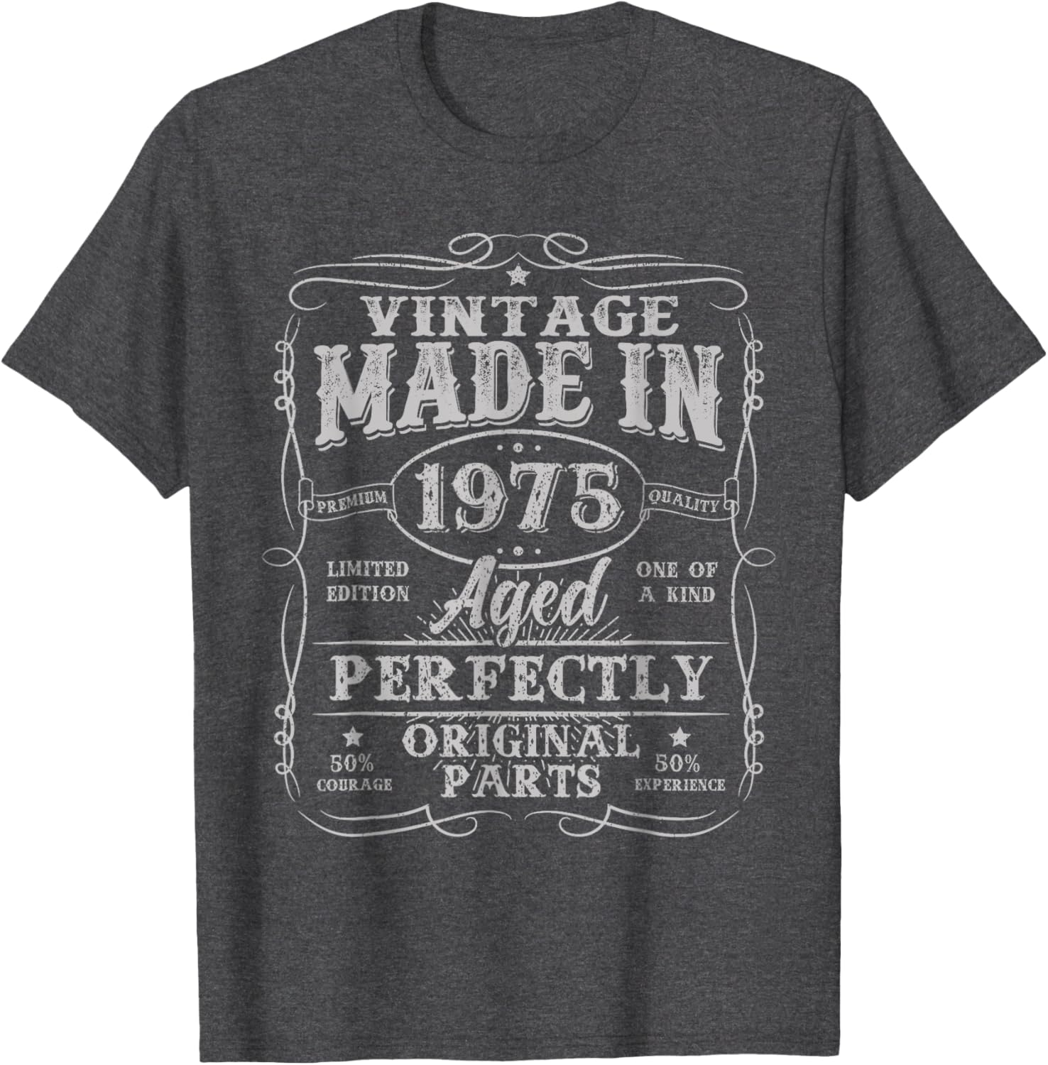 Vintage 50th Birthday T-Shirt for Men Made in 1975 Unique Gift - 6