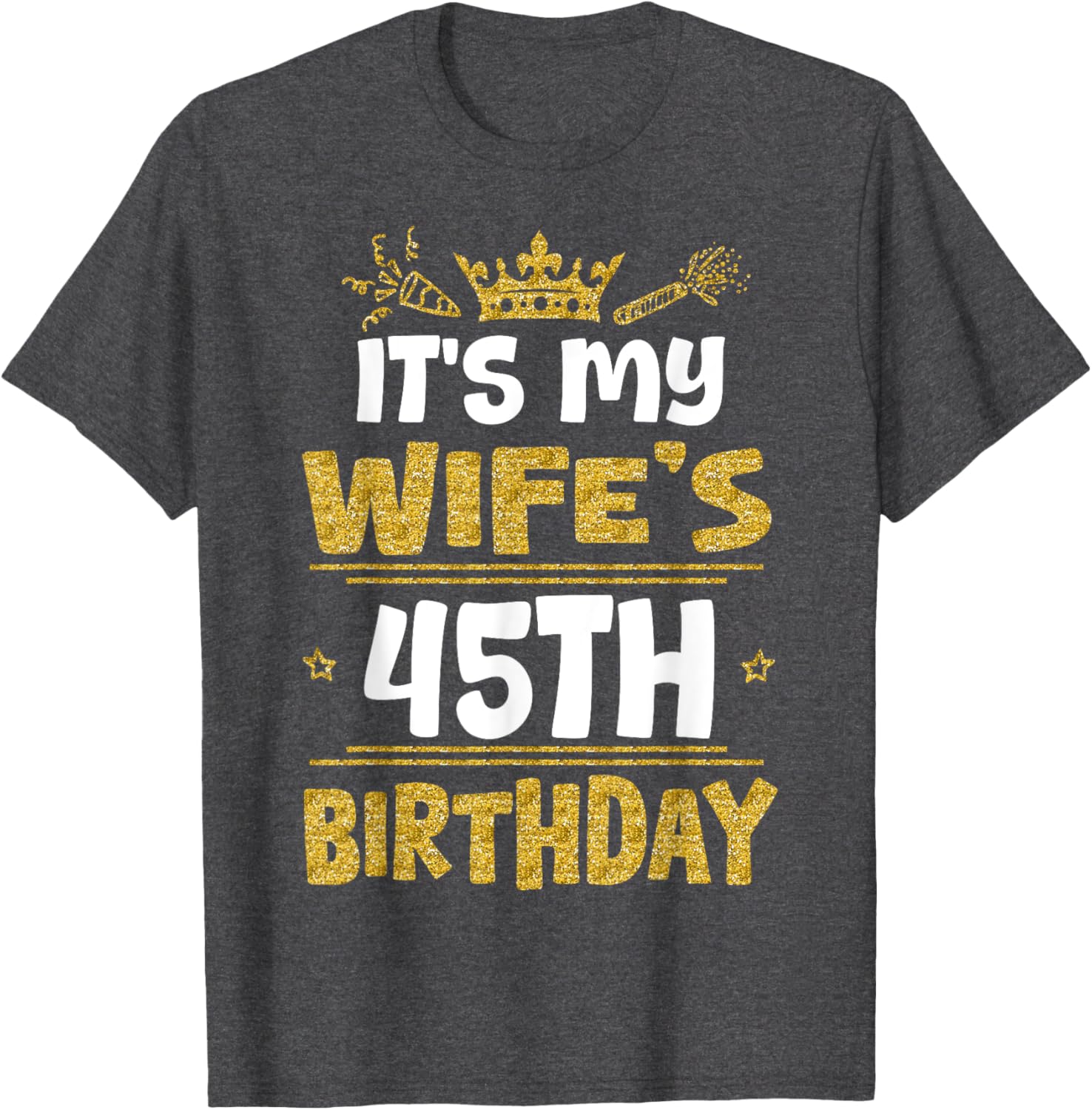Happy Wife's 45th Birthday T-Shirt Vintage 1980 Gift for Her - 6
