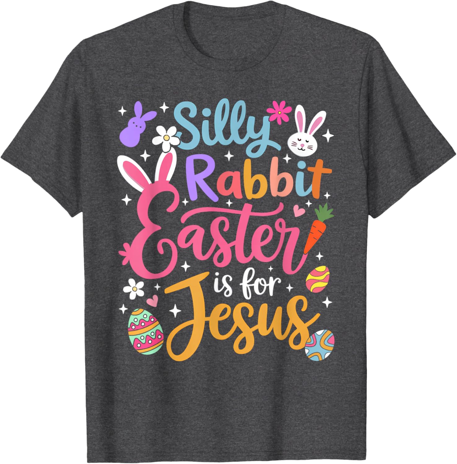 Silly Rabbit Easter Is For Jesus Christian T-Shirt for Faithful Celebrations - 14