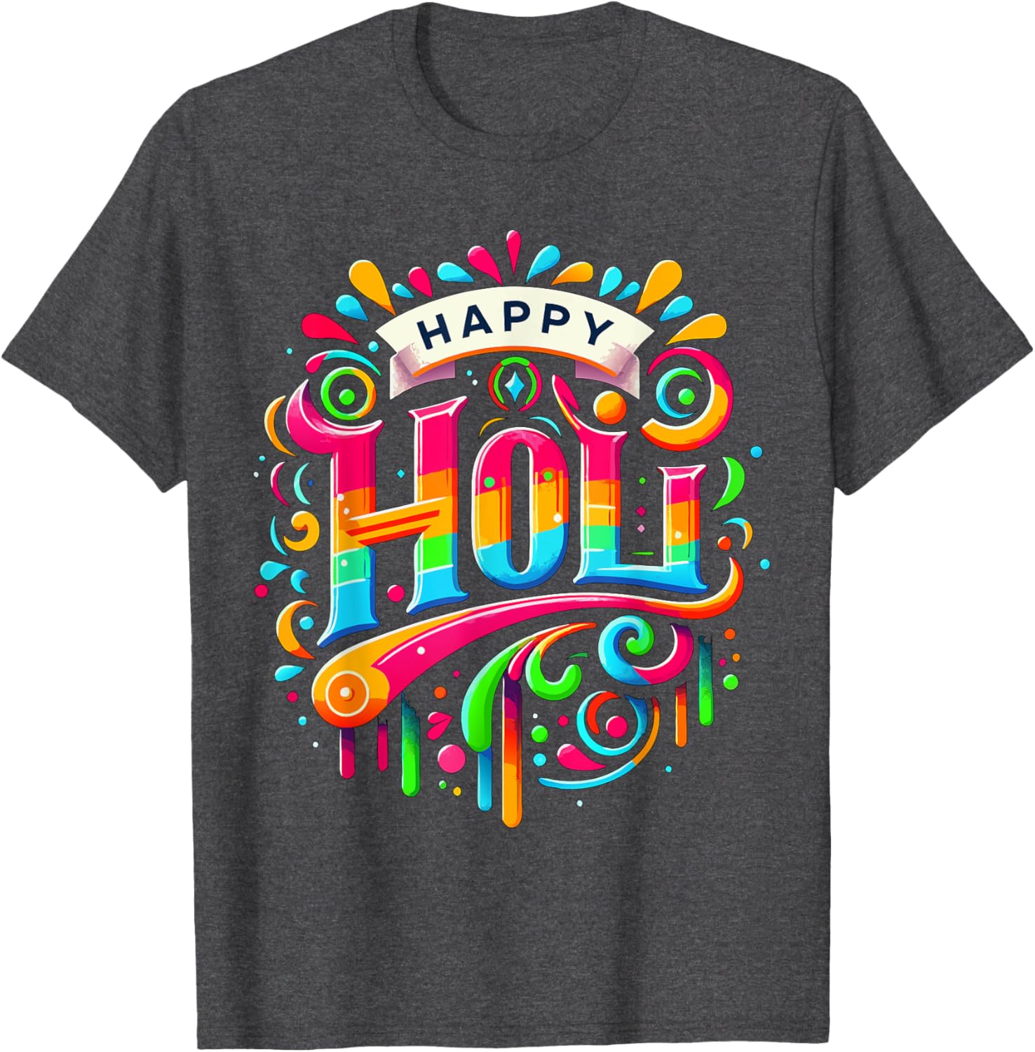 Happy Holi Festival T-Shirt for Women, Kids, and Men - Family Apparel - 18