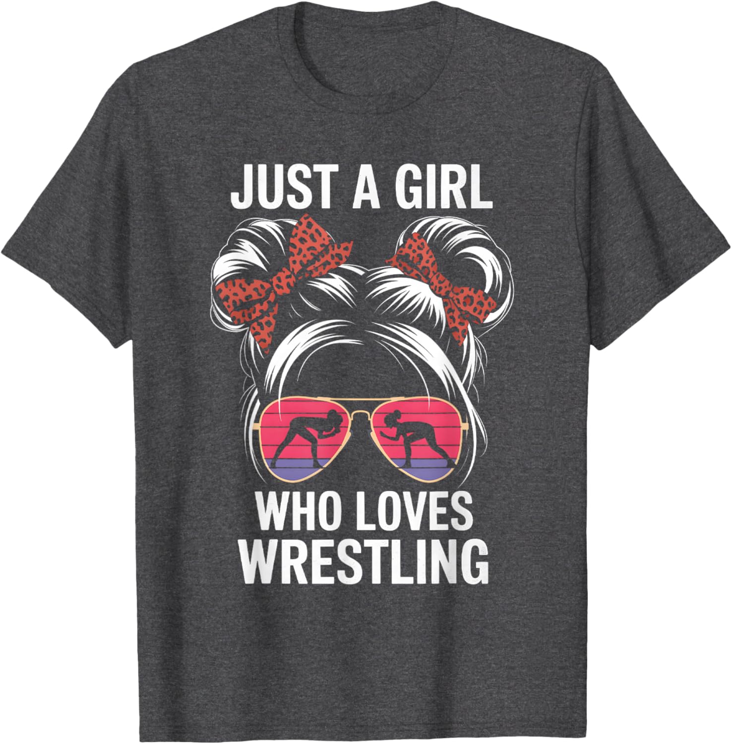 Just a Girl Who Loves Wrestling T-Shirt for Girls - Perfect Gift for Fans - 3