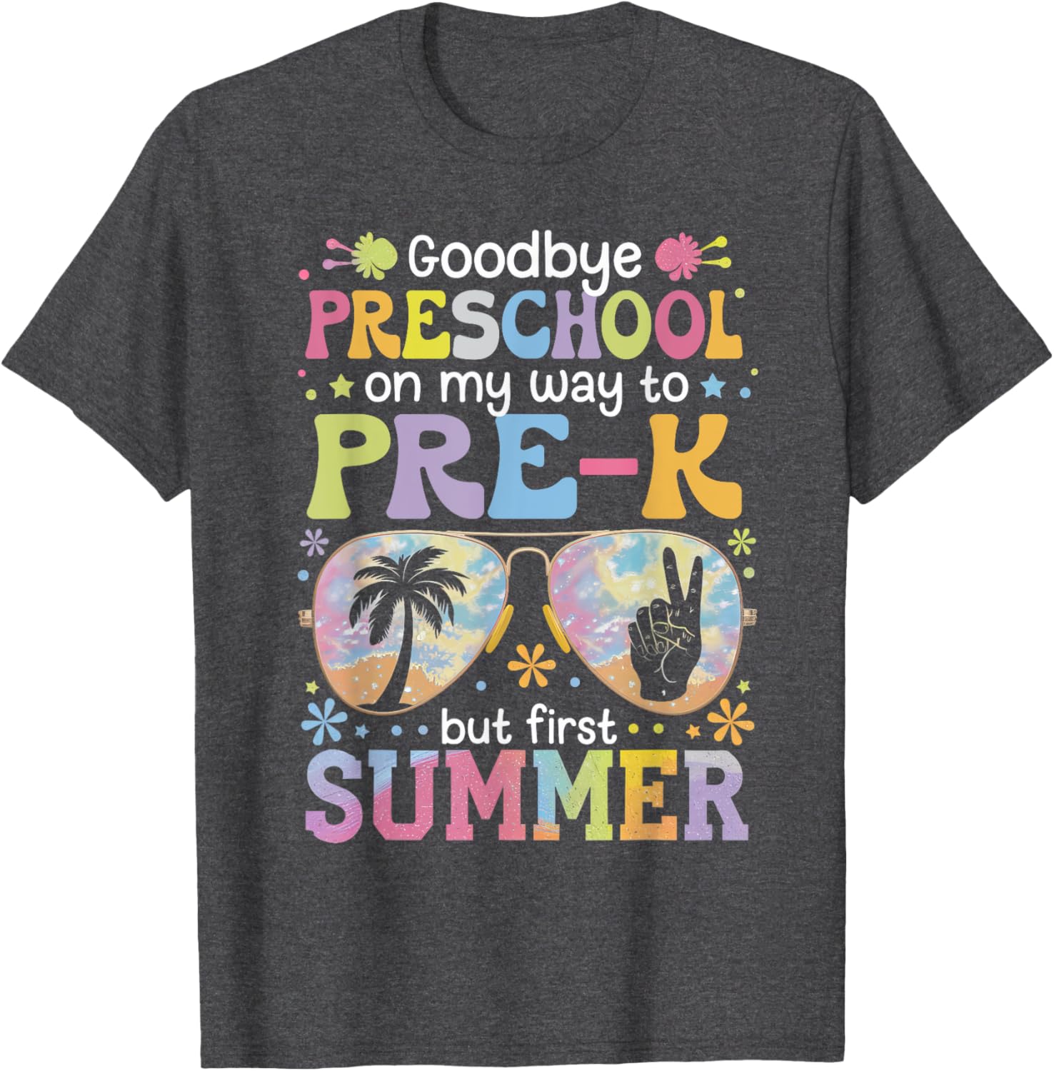 Goodbye Preschool Pre-K Last Day of School Fun T-Shirt for Kids - 3