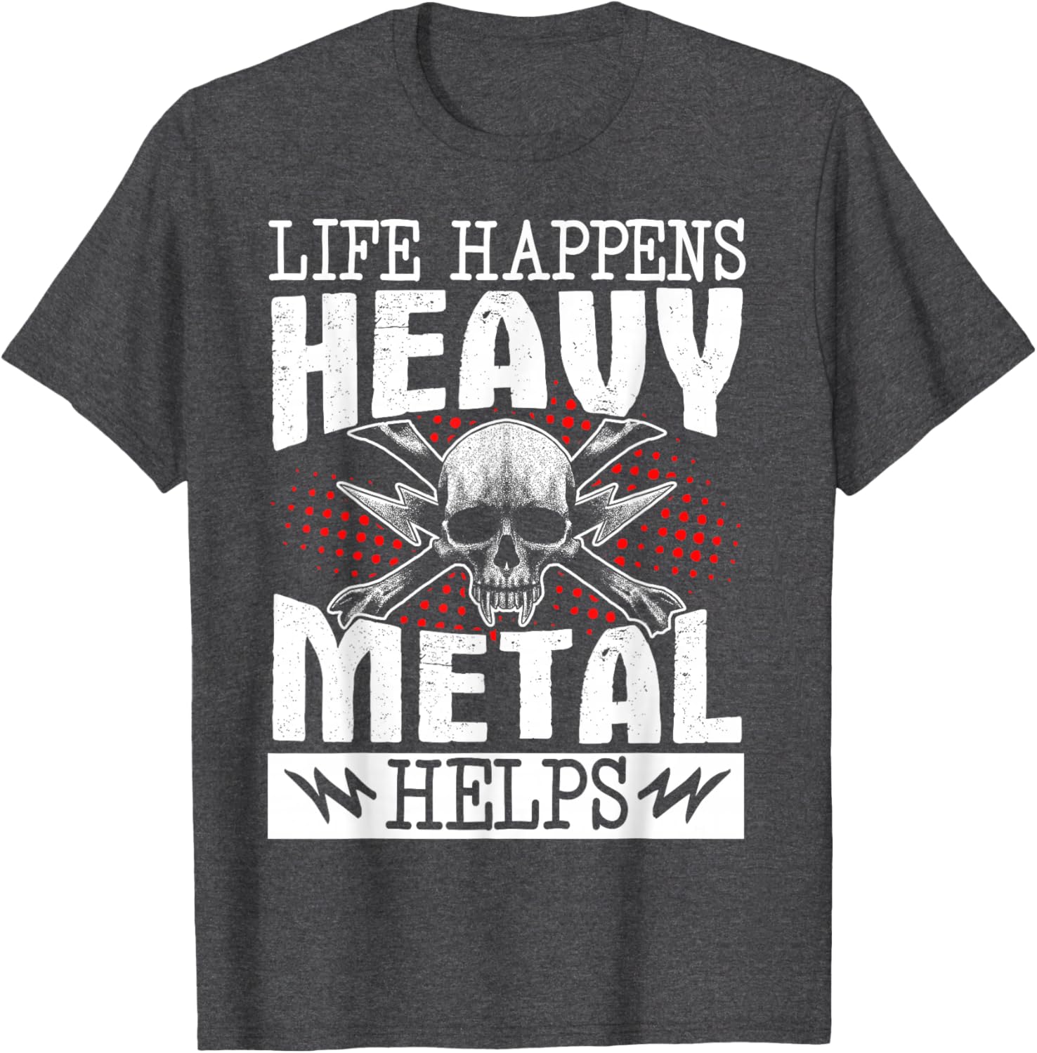 Heavy Metal Helps T-Shirt for Music Lovers - Fun Casual Wear - 3