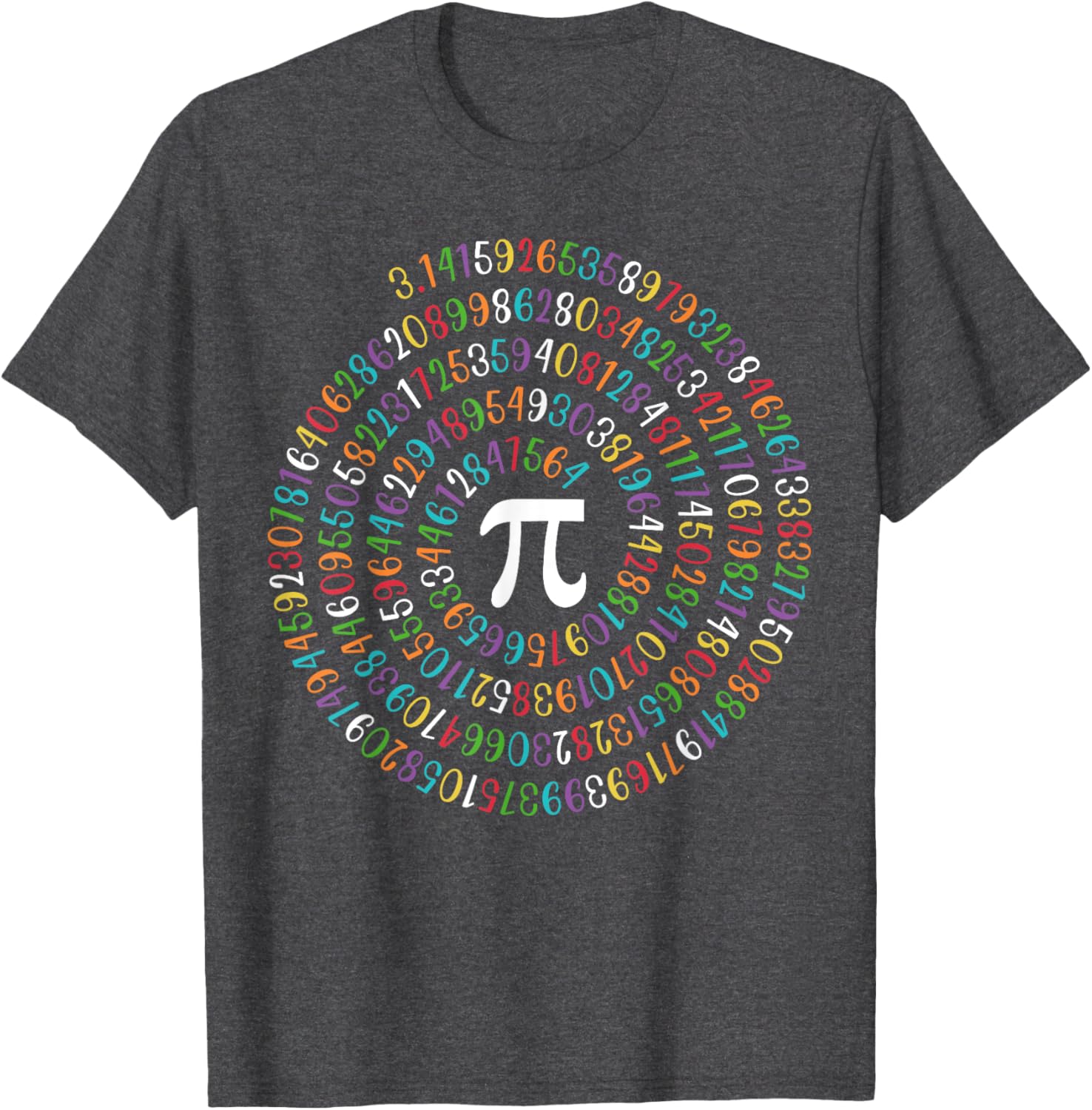 Happy Pi Day Spiral Math T-Shirt for Math Lovers 3.14 Humor - 2