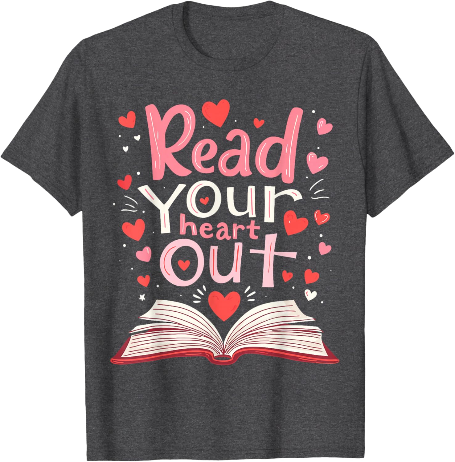 Read Your Heart Out Teacher Valentine's Day T-Shirt for Book Lovers - 2