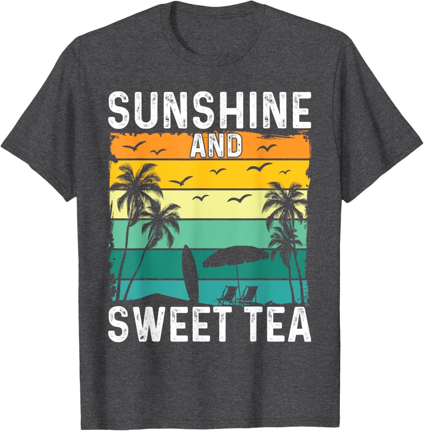 Sunshine And Sweet Tea Retro Southern Pride Iced Tea Lover T-Shirt - 5