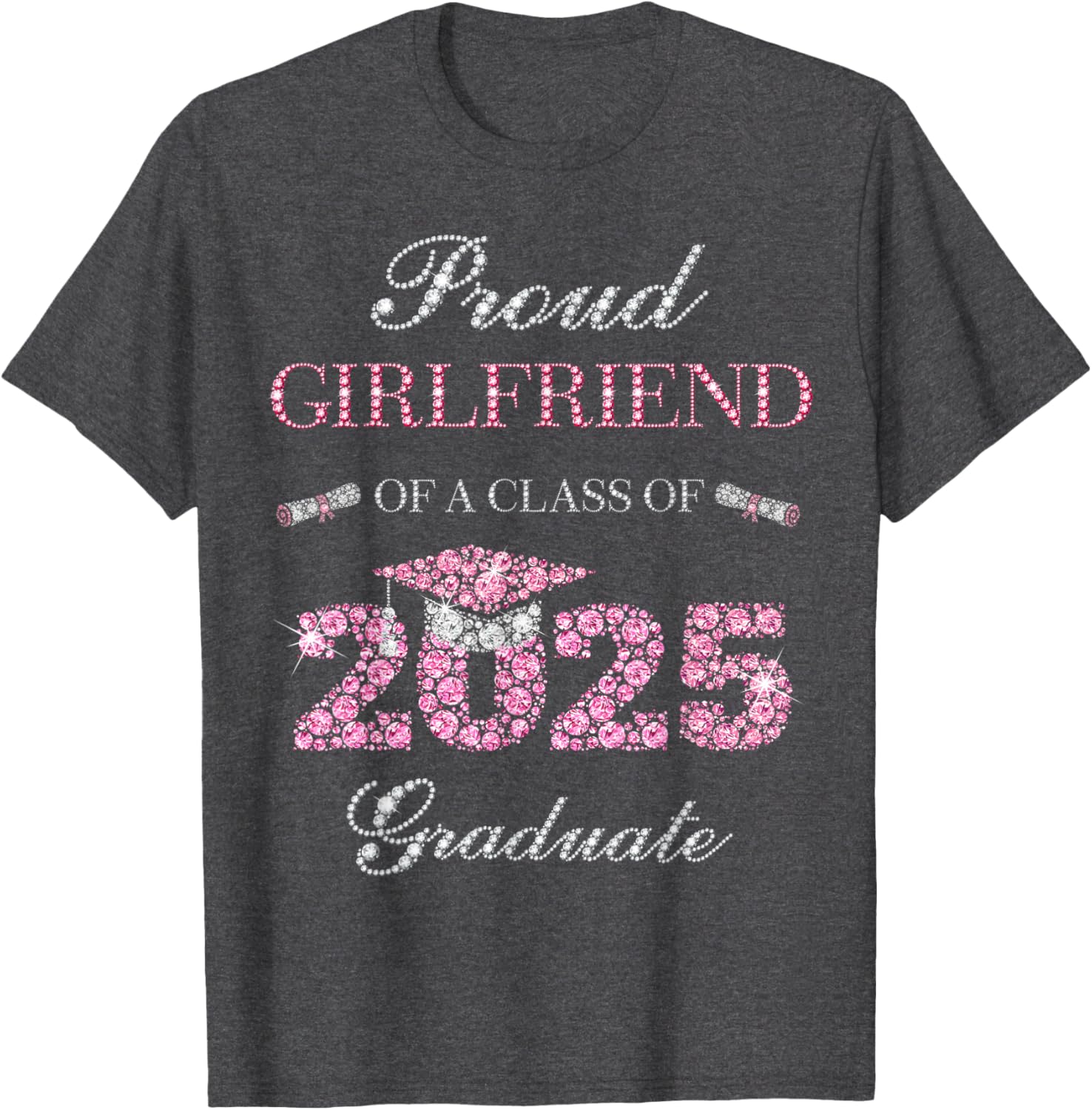 Proud Girlfriend Of A Class Of 2025 Graduate T-Shirt for Celebrating Achievements - 10