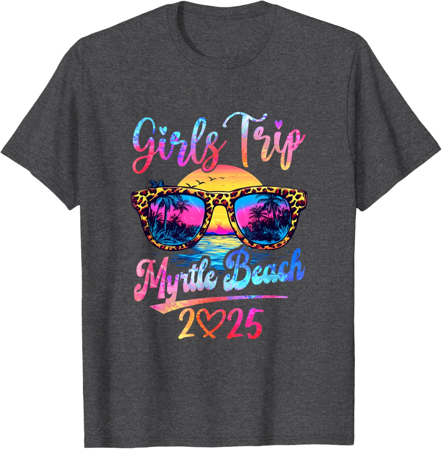 Girls Trip Myrtle Beach 2025 Matching Women's Summer Vacation T-Shirt - 9