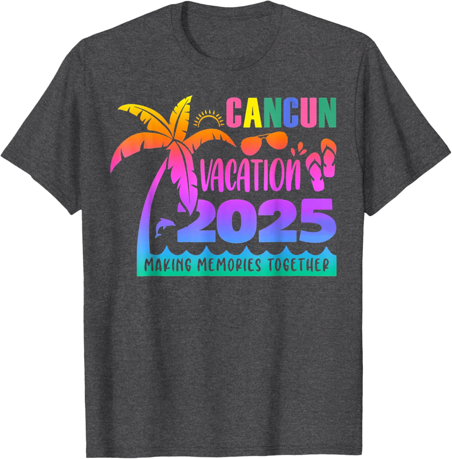Cancun Vacation 2025 Summer Memories T-Shirt for Family Fun - 25