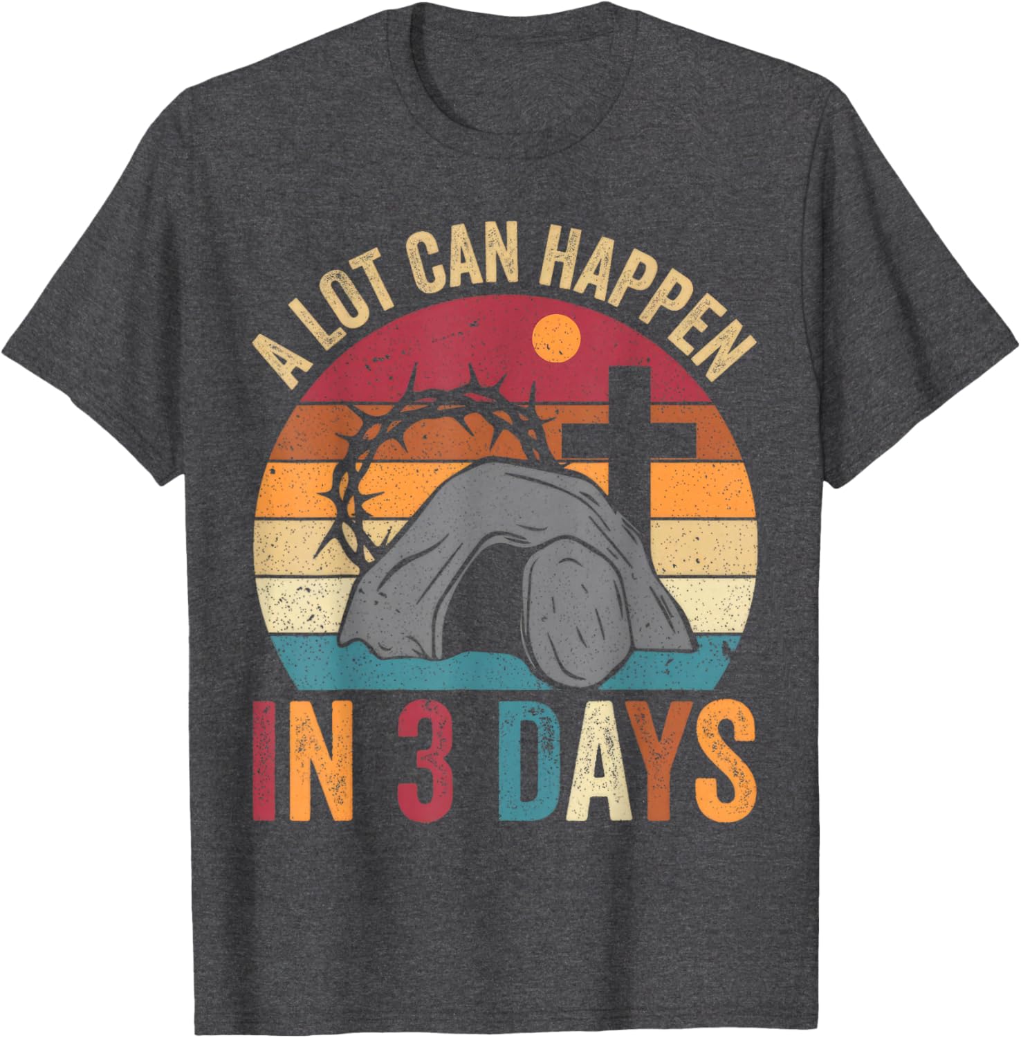 Retro Easter Christian T-Shirt Perfect for Celebrating Faith in Style - 22