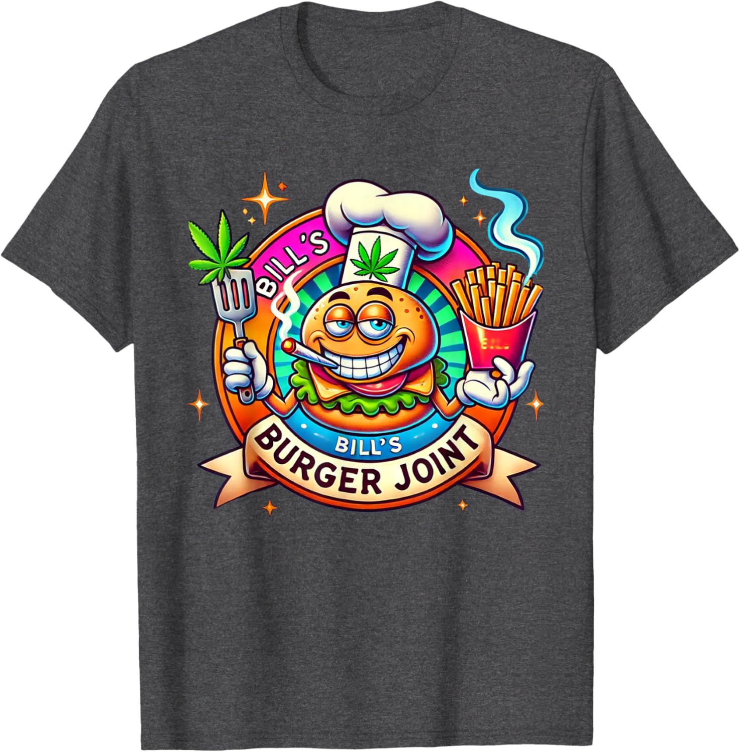 Bill's Burger Joint Cheeseburger T-Shirt for Food Lovers and Fun Wear - 2