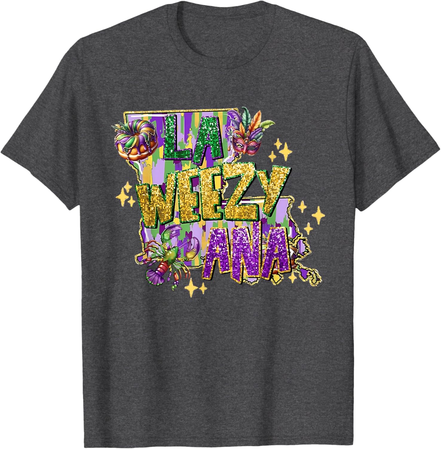 La Weezy Ana Mardi Gras T-Shirt for Fat Tuesday Celebrations - 6