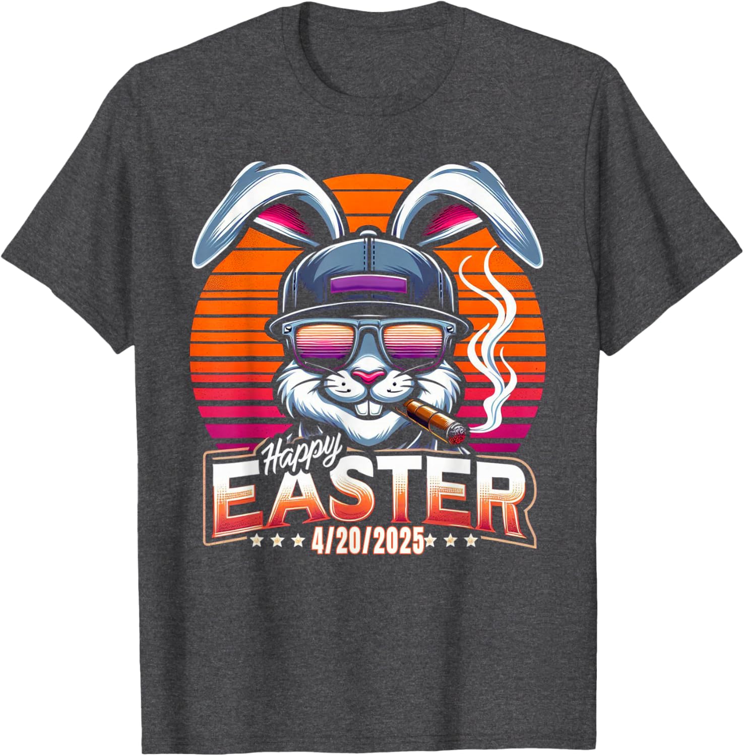 Funny Easter Bunny Marijuana T-Shirt for 420 Humor Lovers - 20