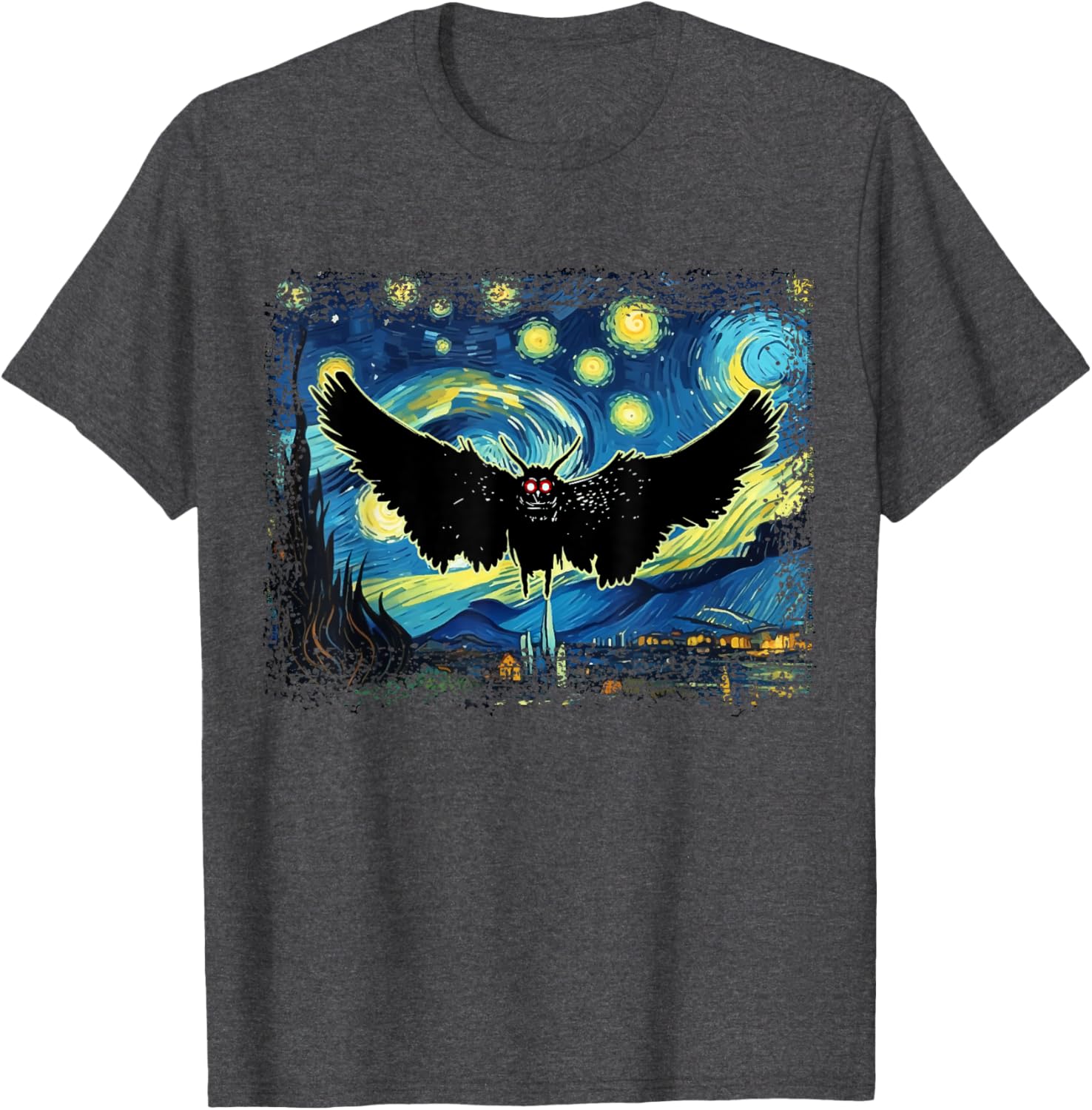 Mothman Starry Night T-Shirt for Unique Style and Comfort - 9