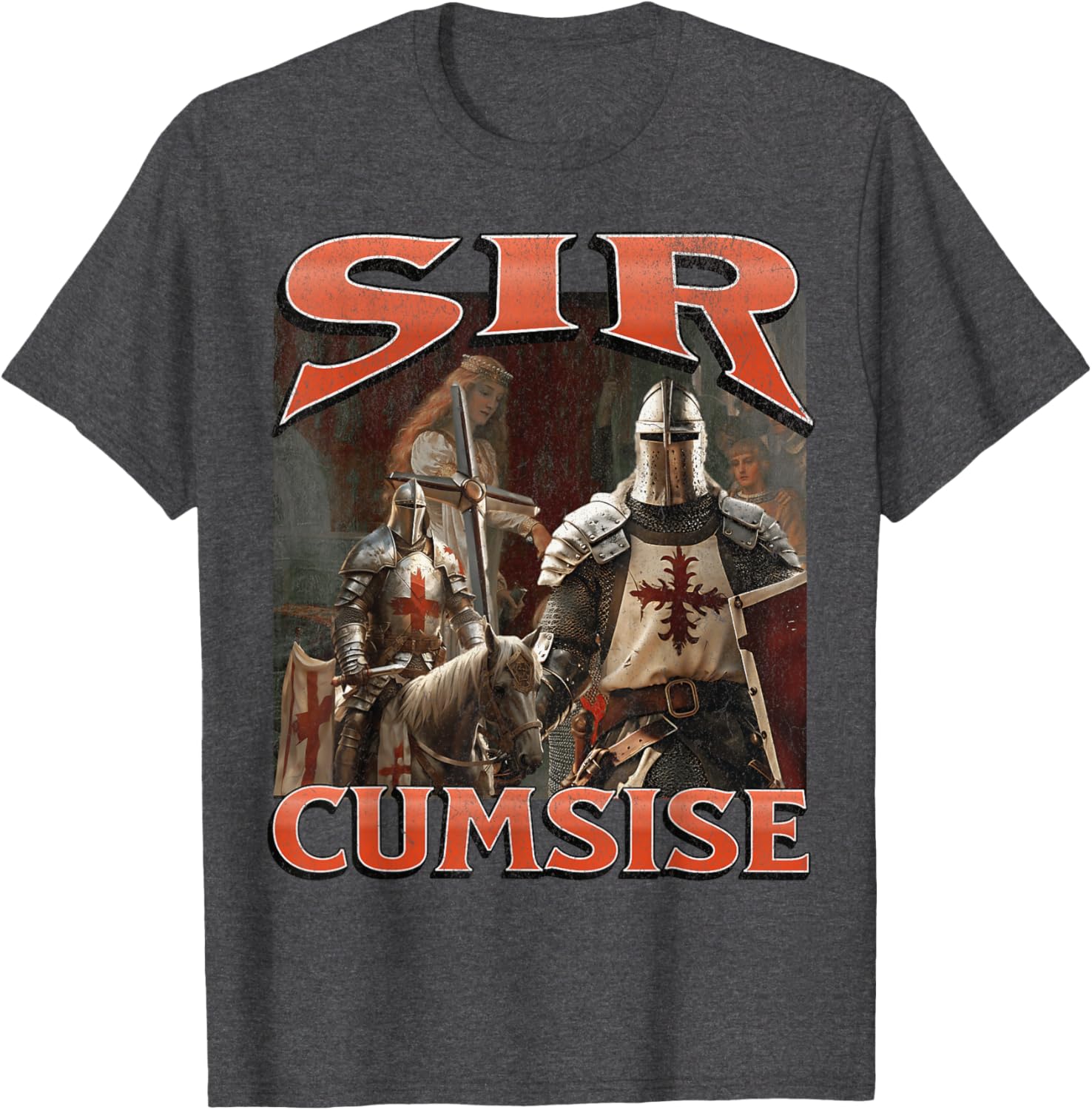 Funny Sir Cumcise Knight Meme Graphic T-Shirt for Unique Style Lovers - 6
