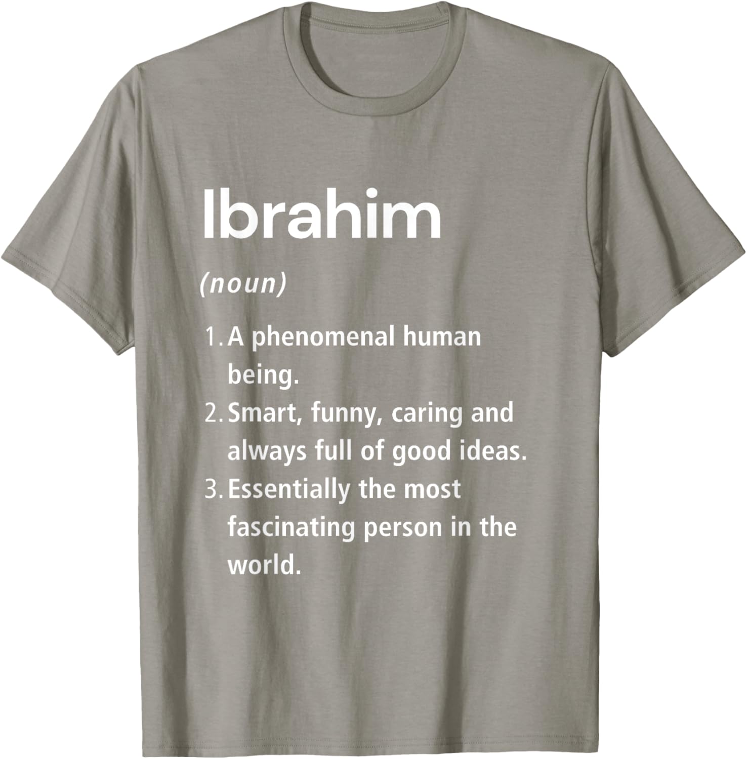 Funny Ibrahim Name Definition T-Shirt for Unique Style & Humor - 20