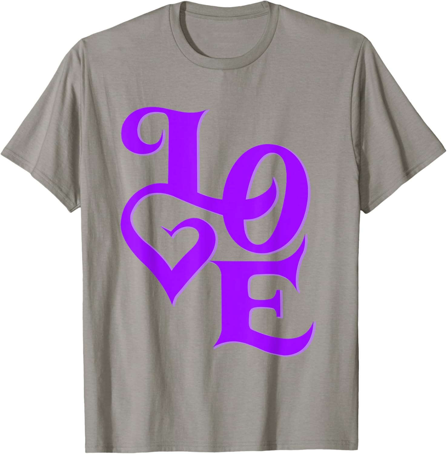 Purple Love Graphic T-Shirt for Stylish Casual Wear and Unique Fashion - 11
