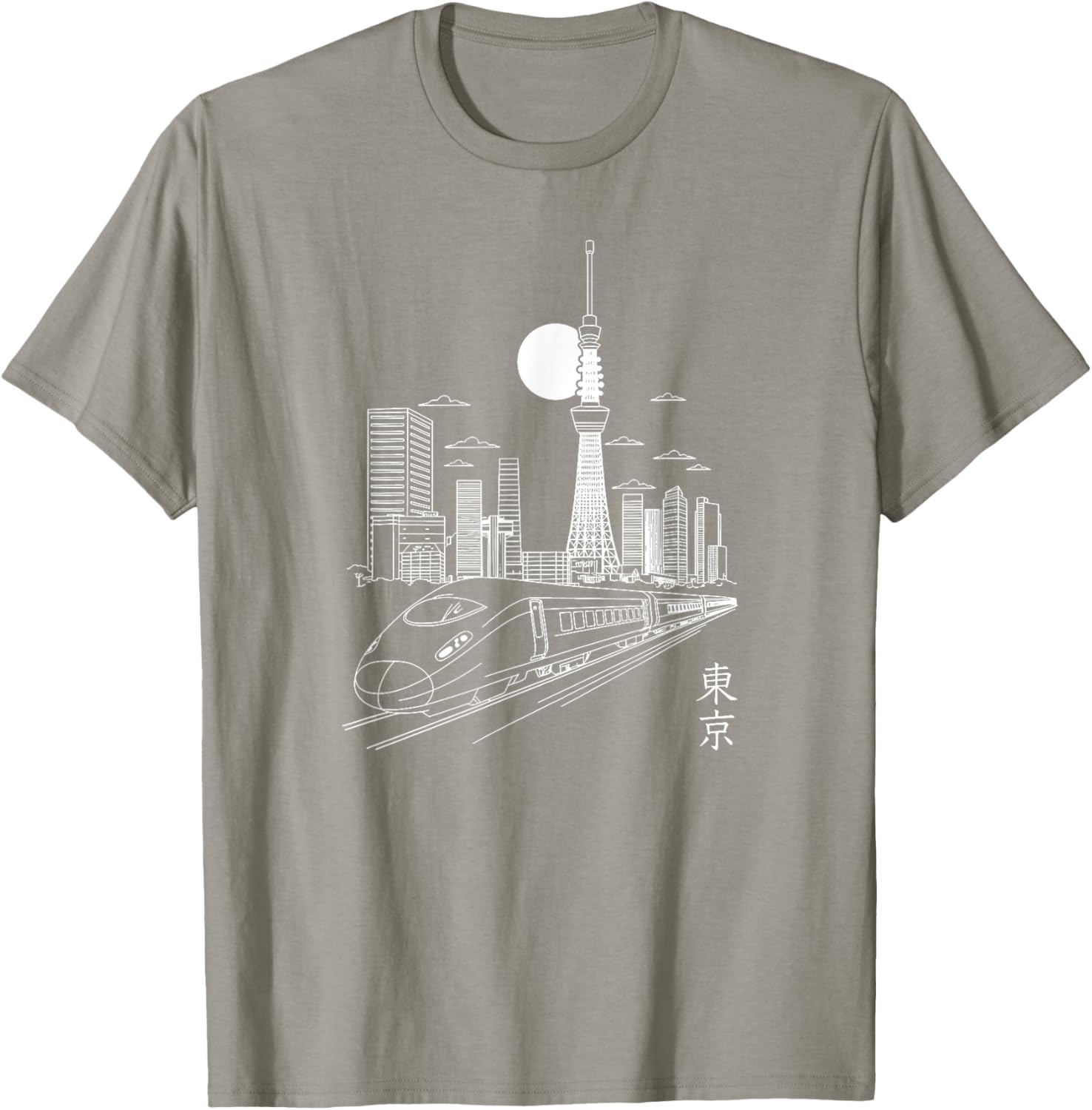Tokyo Skyline T-Shirt with Skytree and Tokyo Tower Landmarks - 9