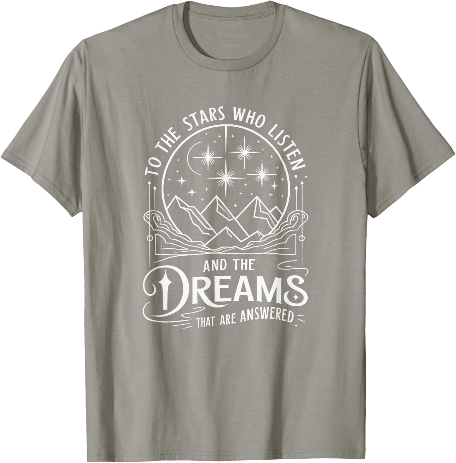To Stars Who Listen Fantasy Book Lover T-Shirt for Dreamy Readers - 26