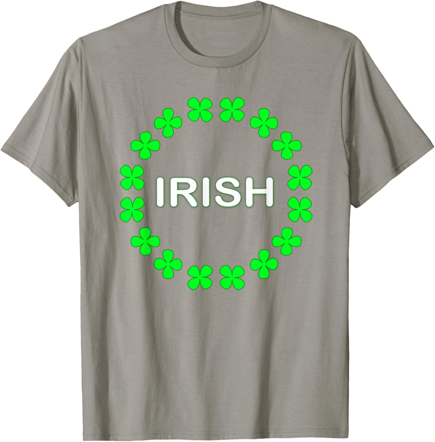 Irish Clover Circle St Patrick's Day T-Shirt for Festive Celebrations - 19
