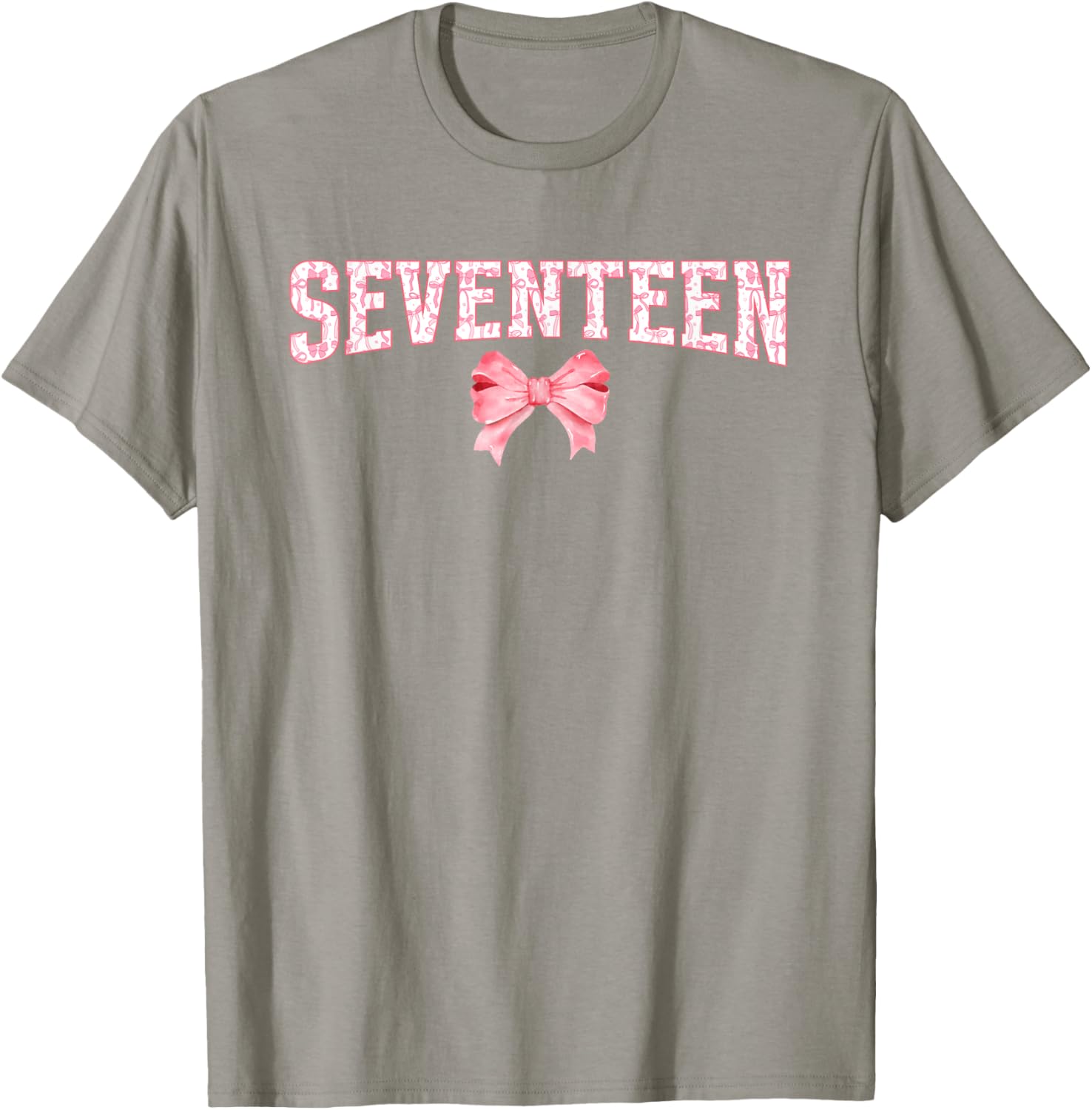 17th Birthday Coquette Bow T-Shirt for Stylish Seventeen Year Olds - 4