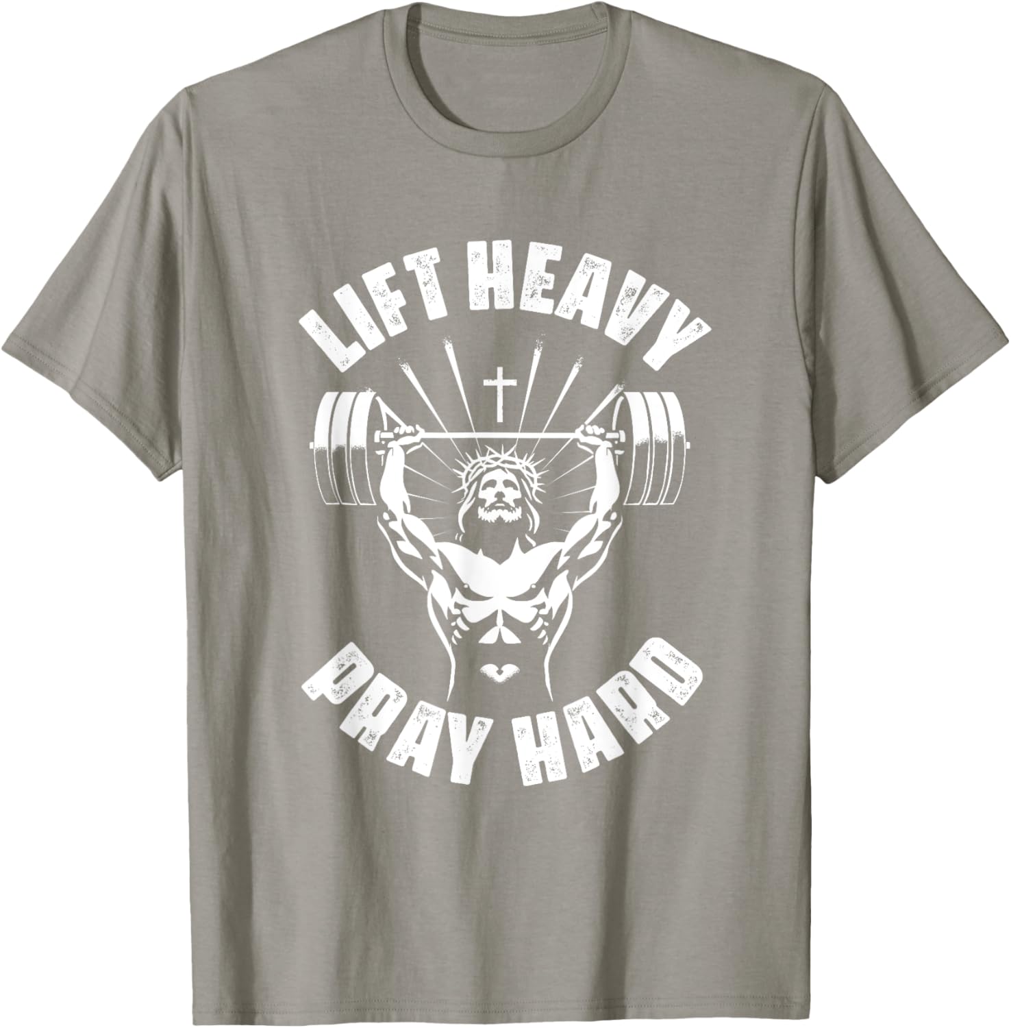 Lift Heavy Pray Hard Christian Bodybuilding T-Shirt for Gym Lovers - 11