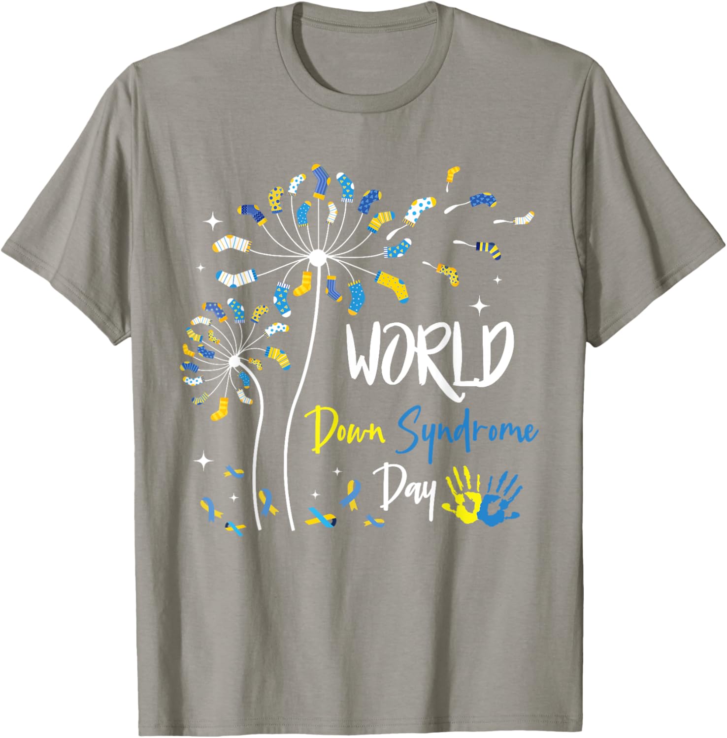 Rock Your Socks Down Syndrome Day Dandelion Awareness T-Shirt - 10