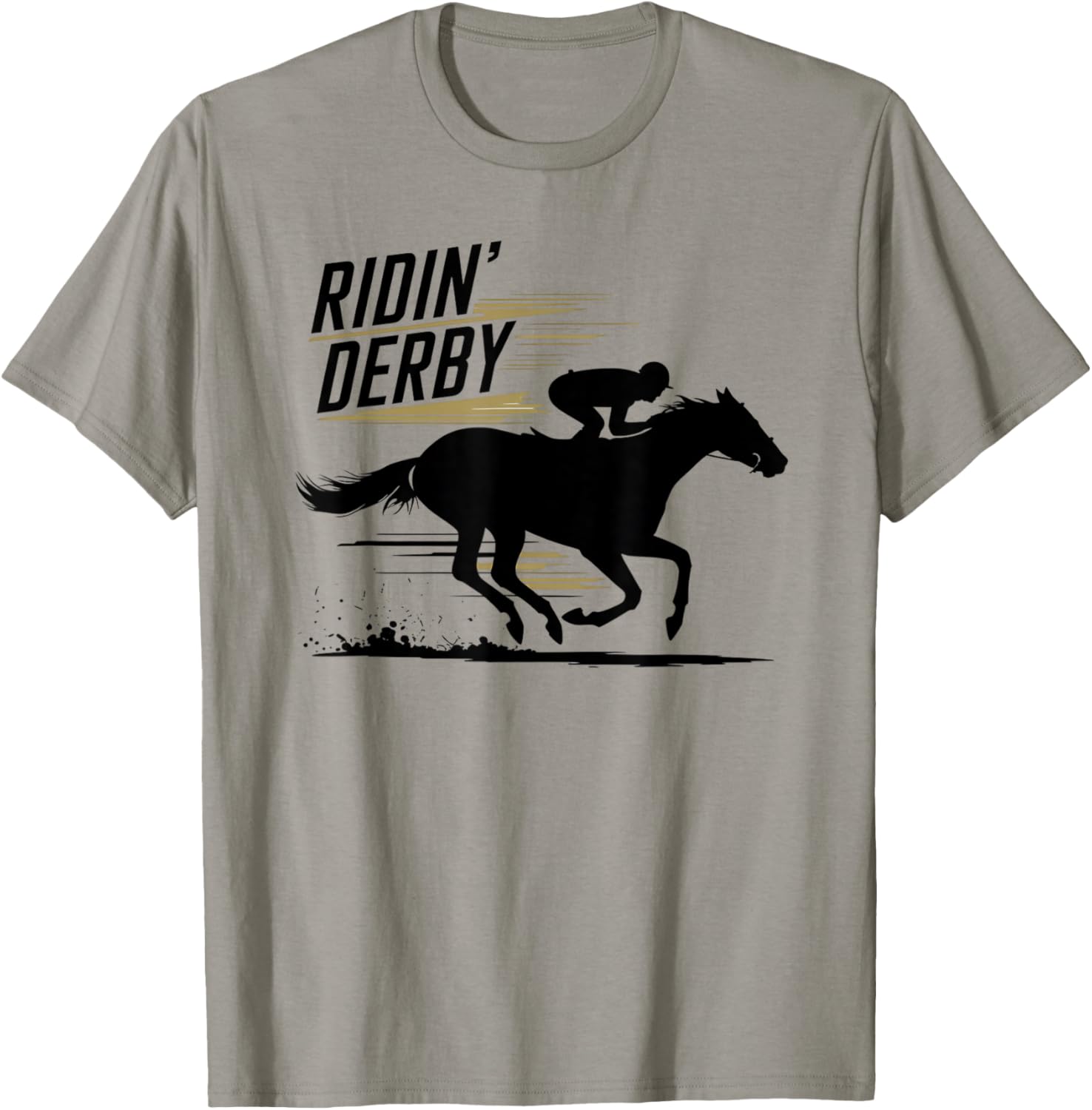 Ridin Derby Retro Horse Racing Fans Equestrian T-Shirt Fun Tee - 10