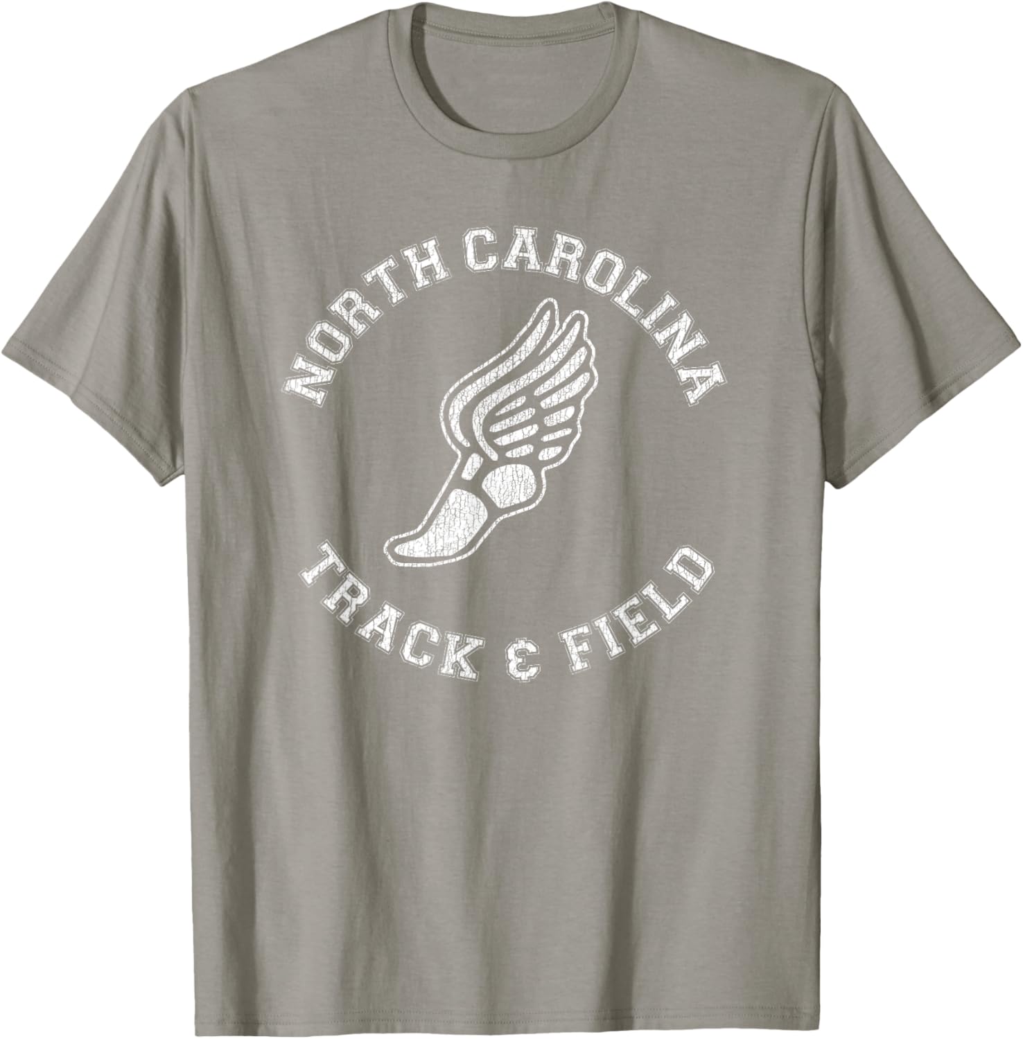 North Carolina Vintage 80s Track & Field Distressed T-Shirt for Fans - 21