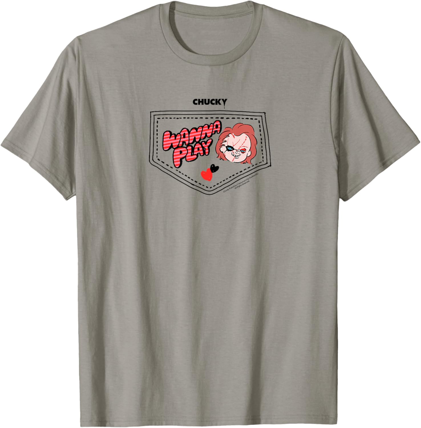 Chucky Wanna Play Faux Pocket T-Shirt for Trendy Kids' Fashion - 24