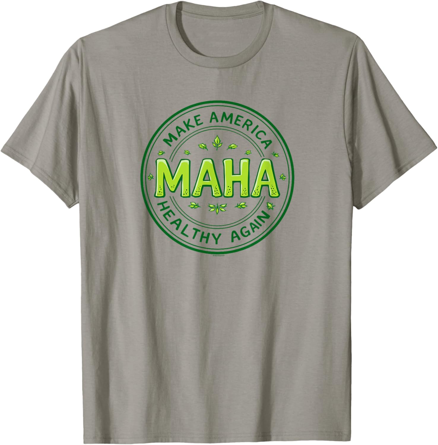 MAHA Make America Healthy Again Green Letters T-Shirt for Comfort and Style - 1
