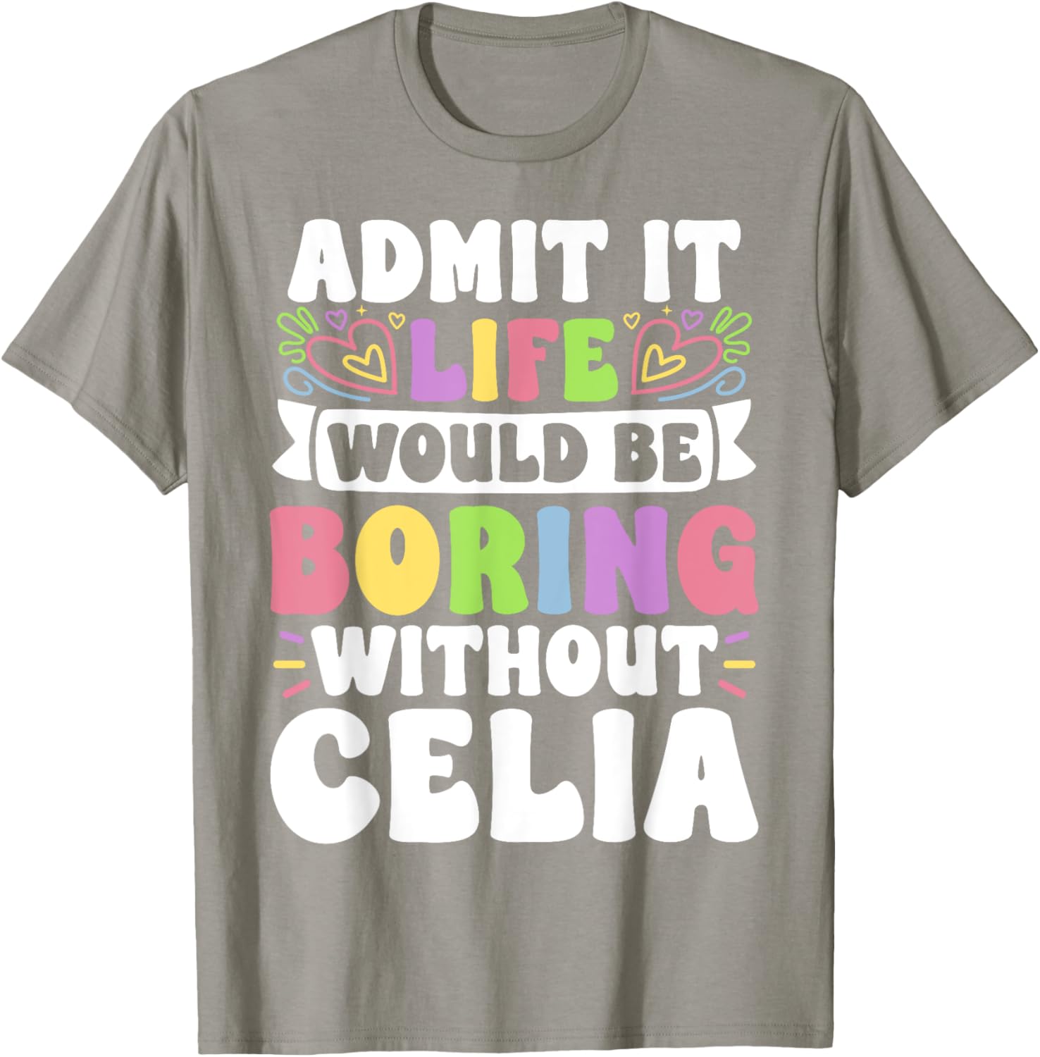 Celia Personalized Funny Family T-Shirt for Unique Style and Comfort - 2