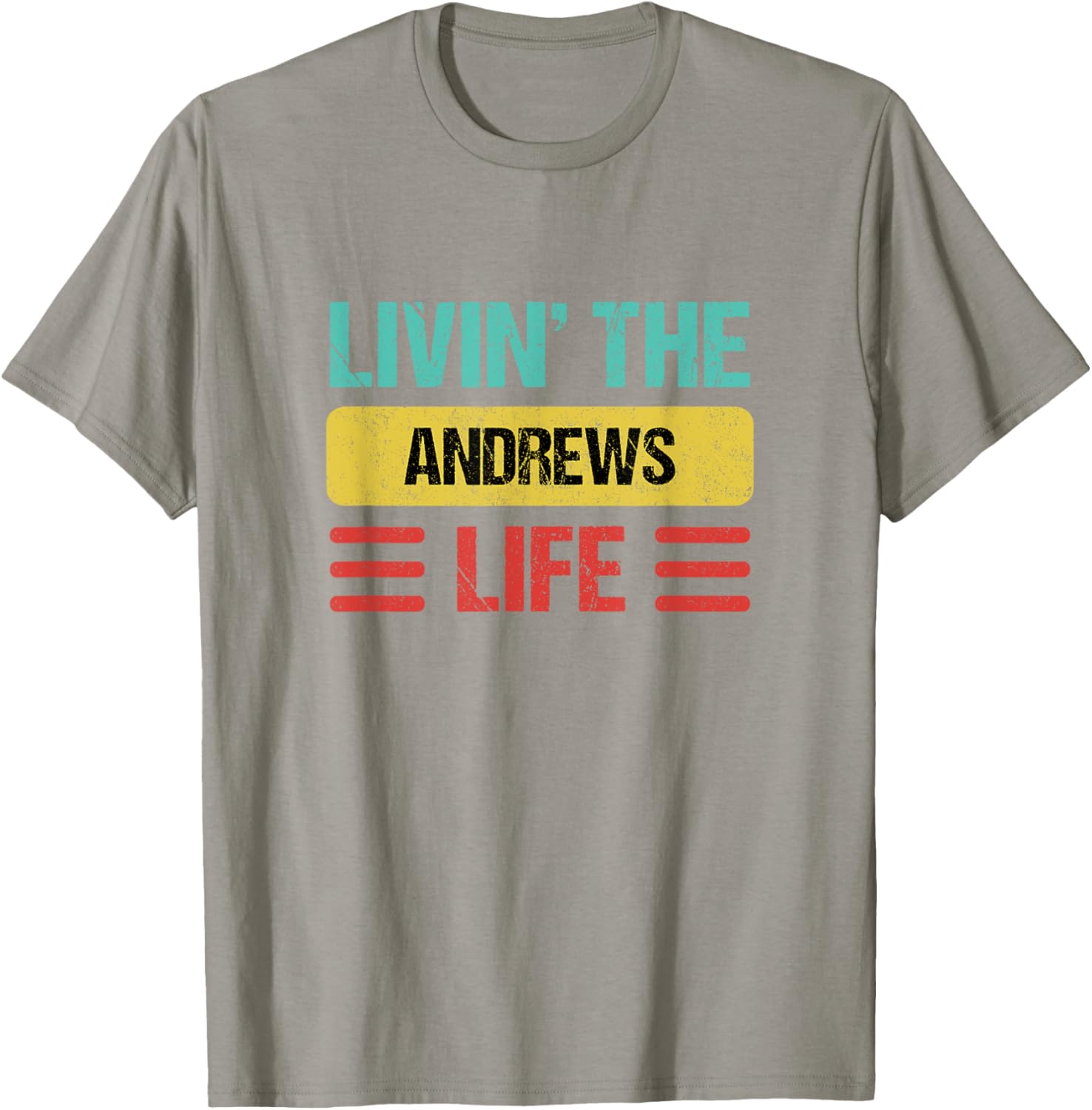 Personalized Andrews Name T-Shirt for Cool Casual Style and Fun - 1