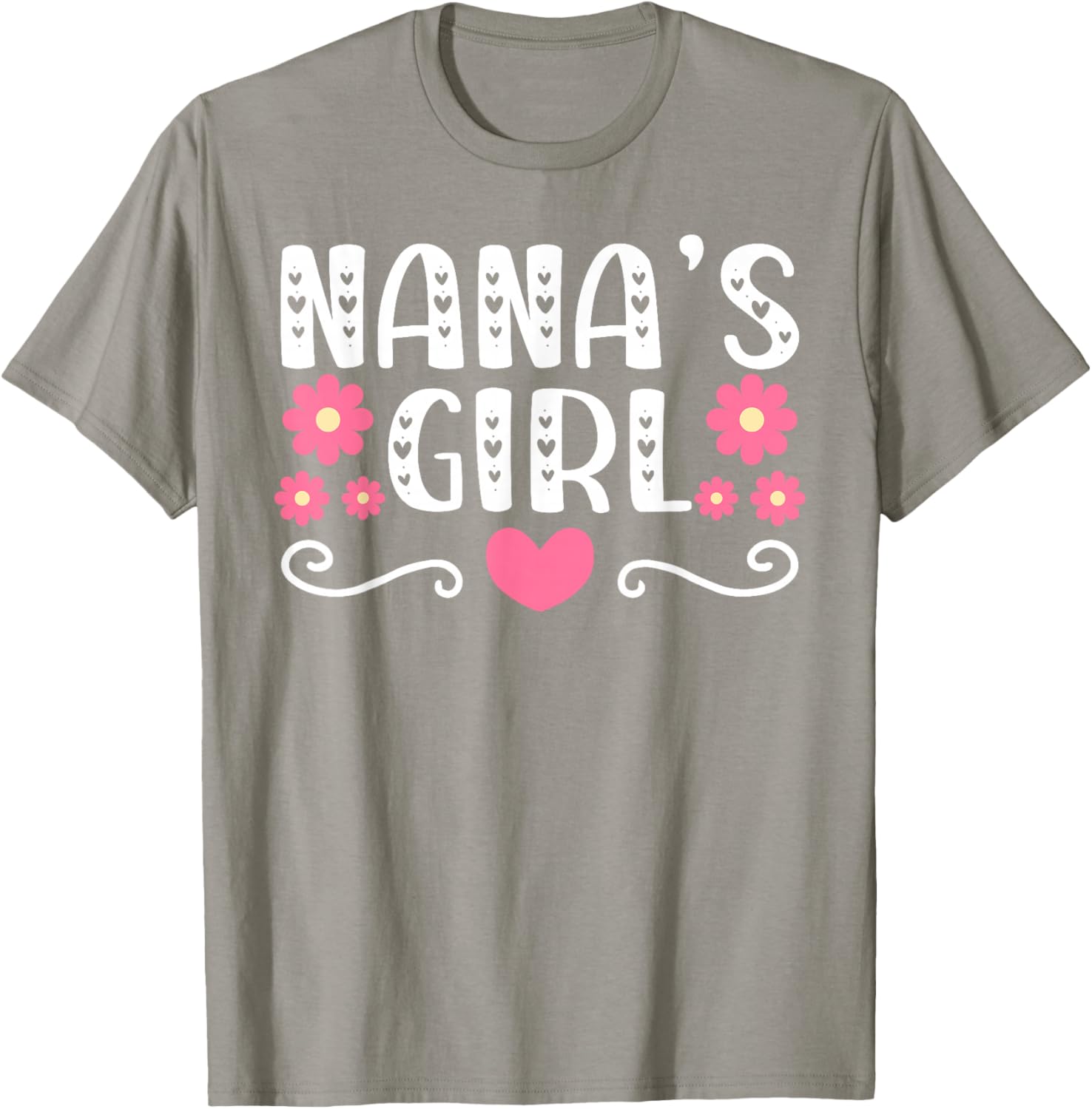 Nana's Girl Heart T-Shirt for Granddaughter - Cute Gift Idea - 16